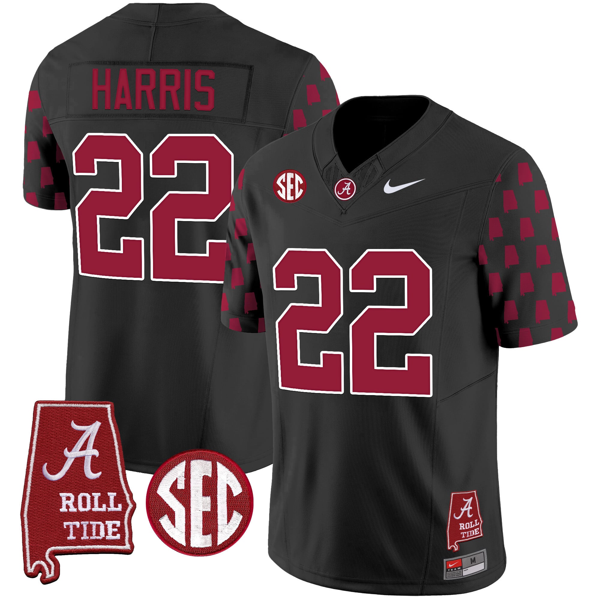 Men's Alabama Crimson Tide Vapor Limited Jersey - Alabama State Style - All Stitched