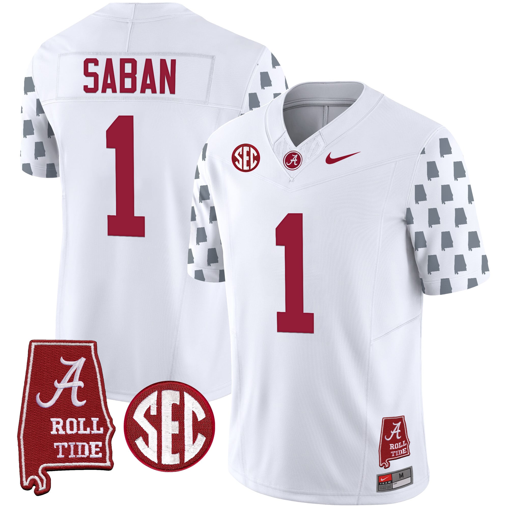 Men's Alabama Crimson Tide Vapor Limited Jersey - Alabama State Style - All Stitched