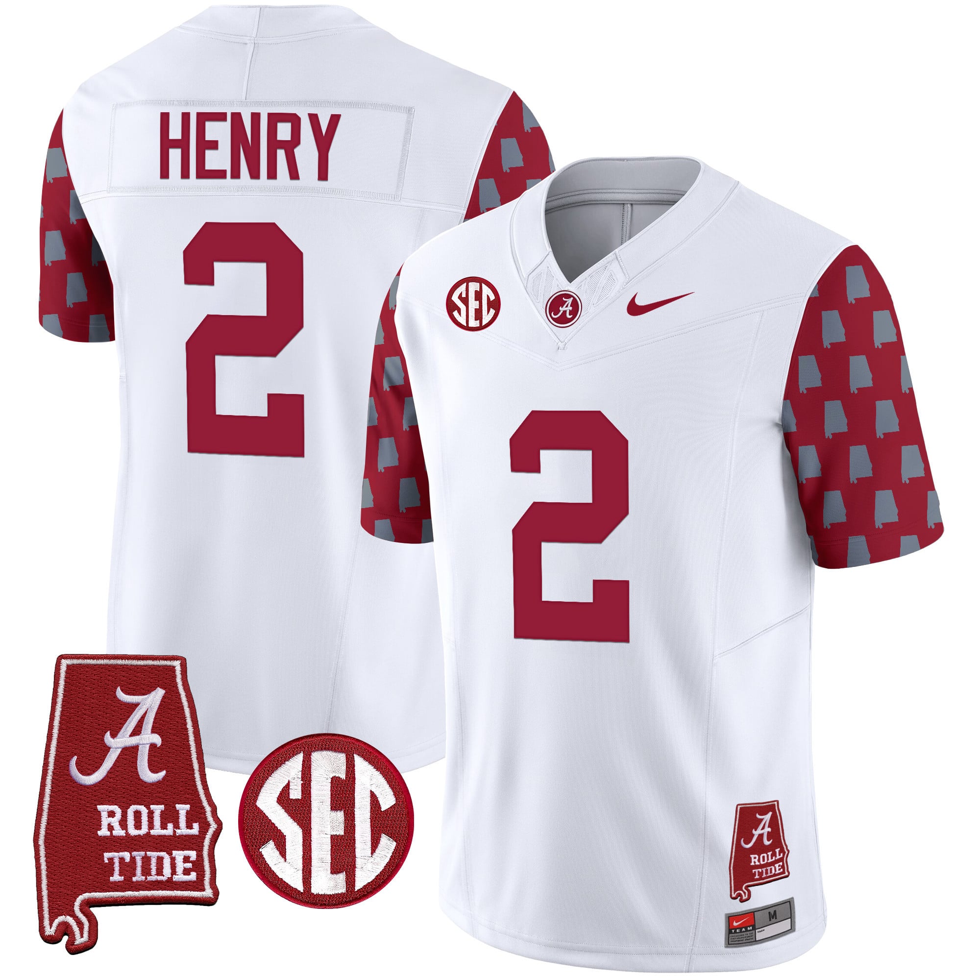 Men's Alabama Crimson Tide Vapor Limited Jersey - Alabama State Style - All Stitched