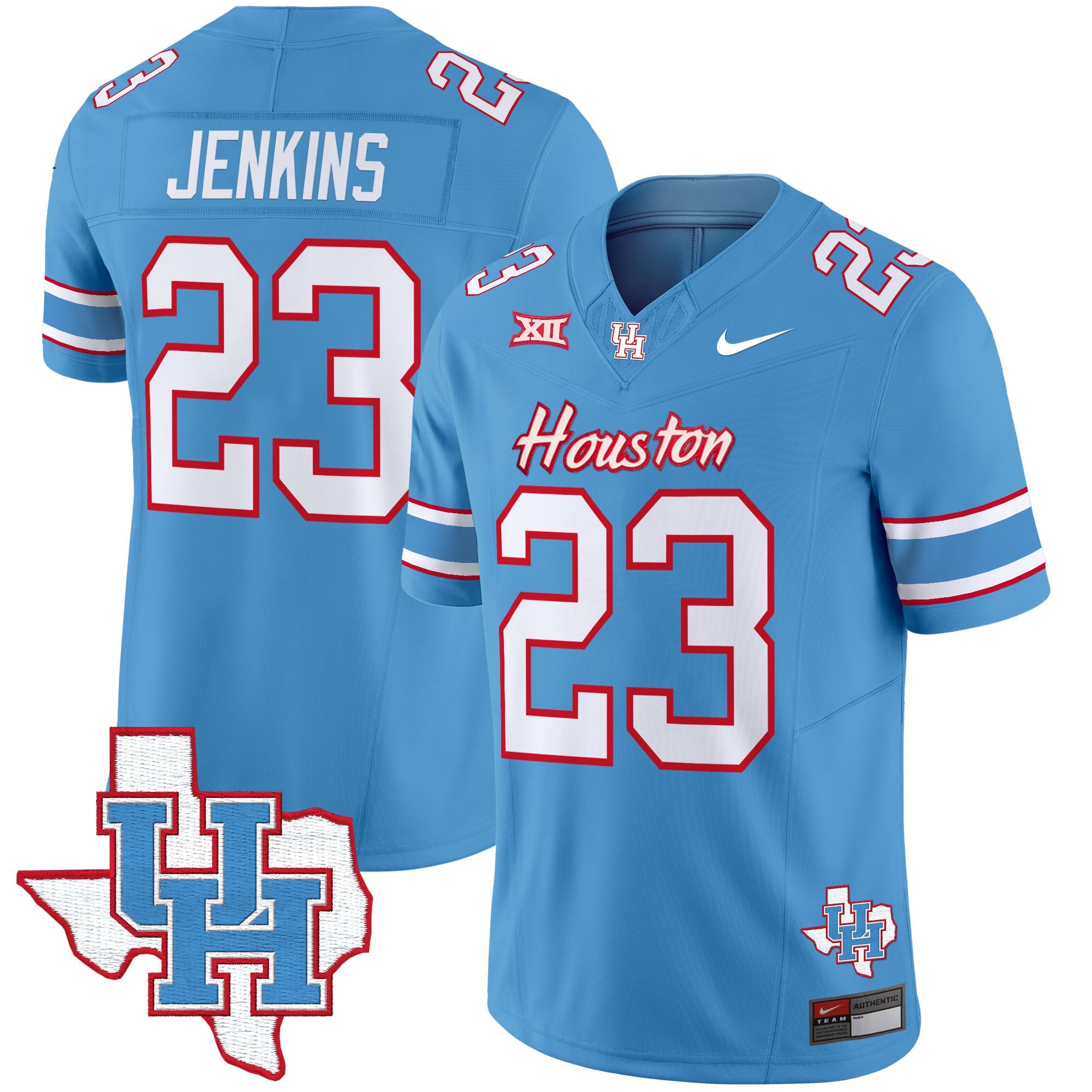 Men's Houston Cougars 2024 Oilers Inspired Vapor Limited Jersey - All Stitched