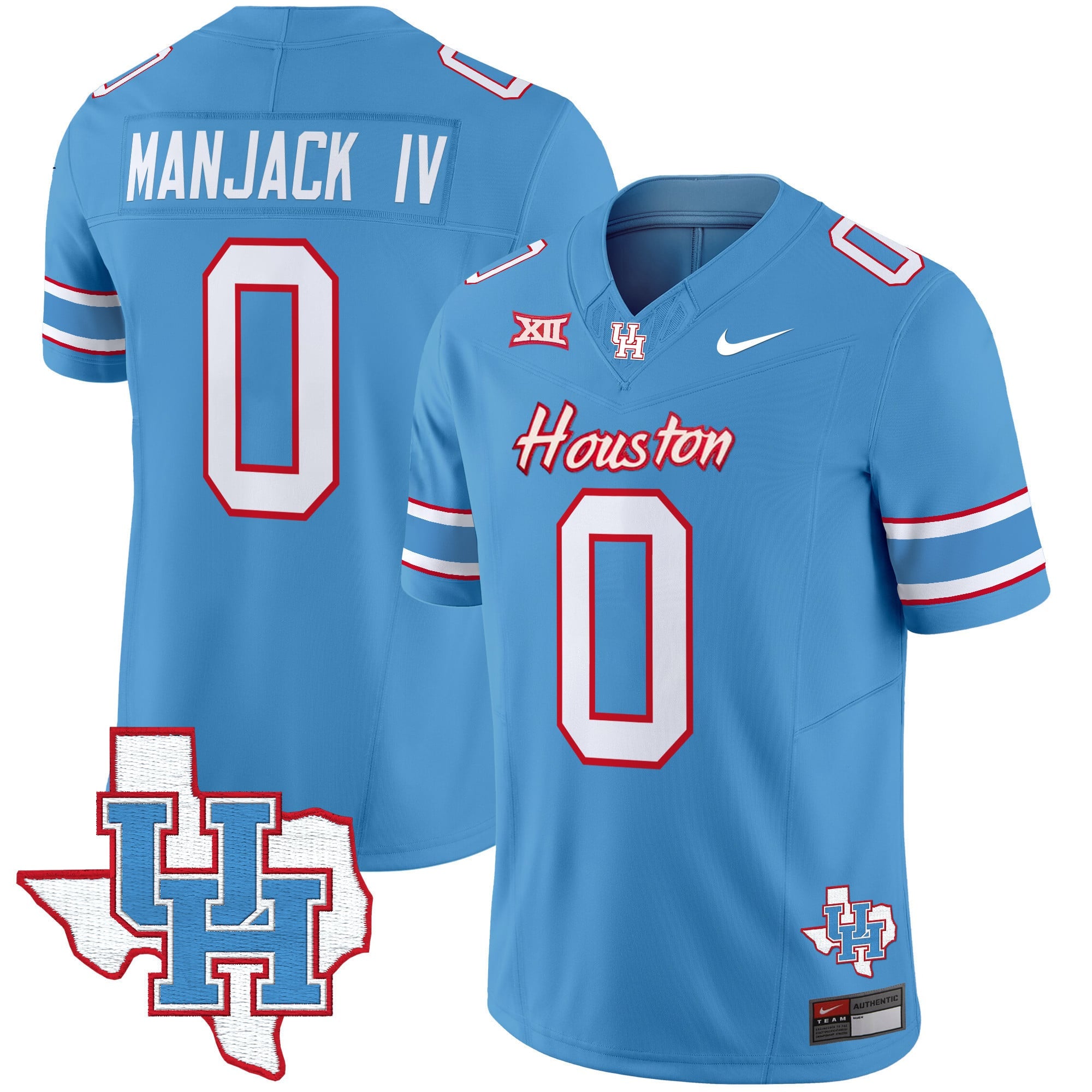 Men's Houston Cougars 2024 Oilers Inspired Vapor Limited Jersey - All Stitched