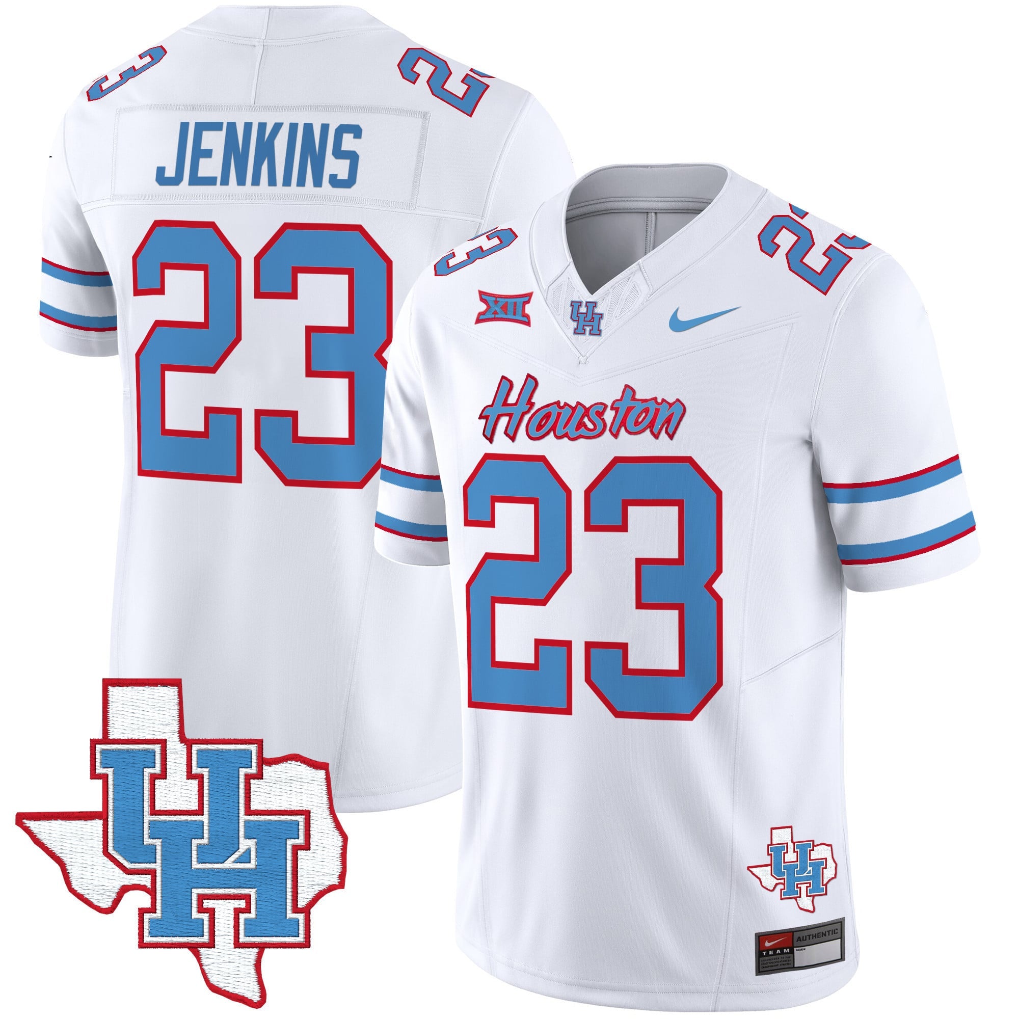 Men's Houston Cougars 2024 Oilers Inspired Vapor Limited Jersey - All Stitched