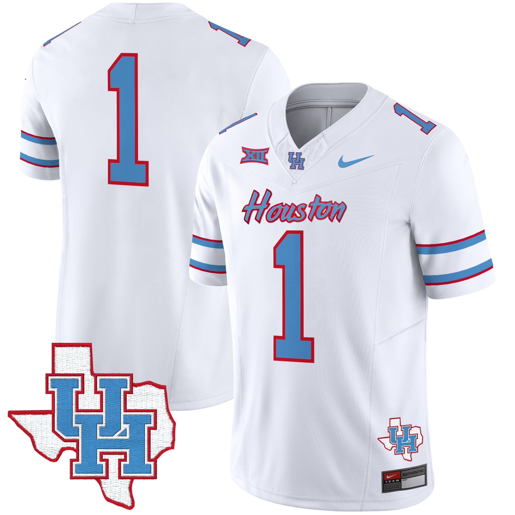 Men's Houston Cougars 2024 Oilers Inspired Vapor Limited Jersey - All Stitched