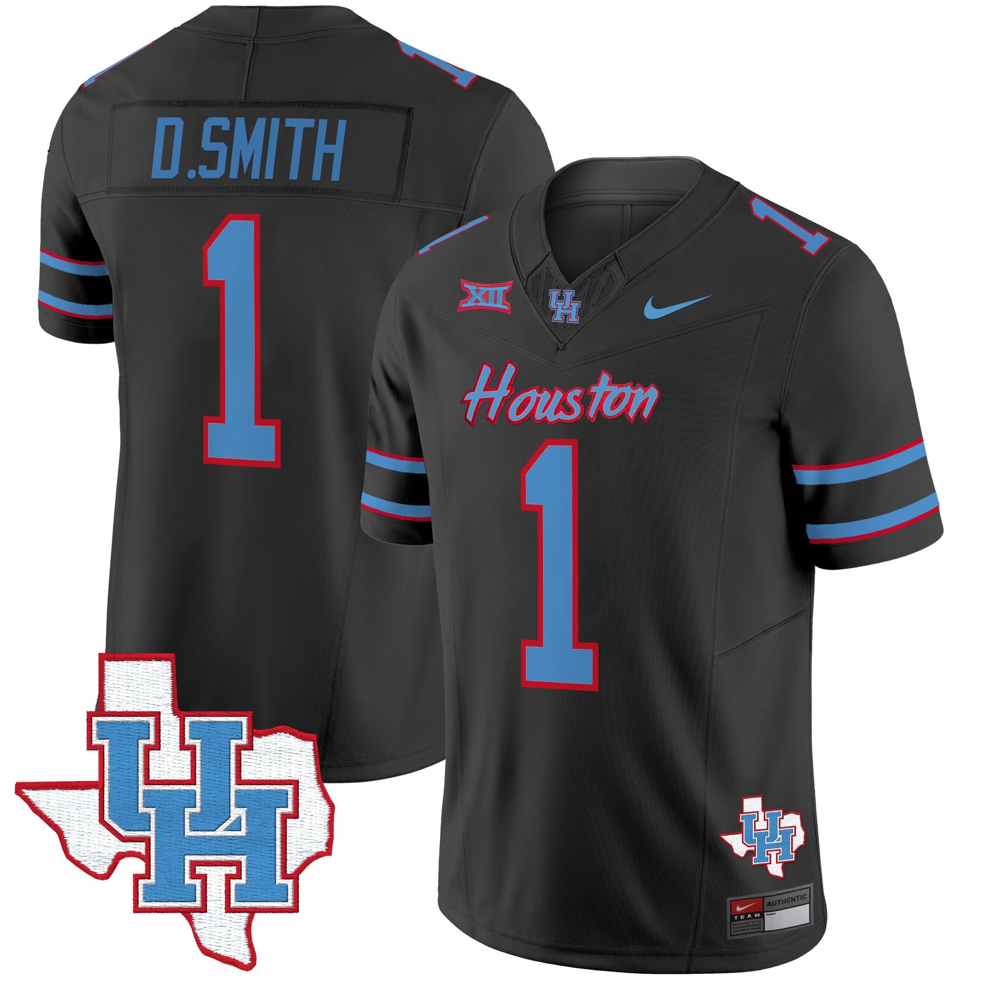 Men's Houston Cougars 2024 Oilers Inspired Vapor Limited Jersey - All Stitched