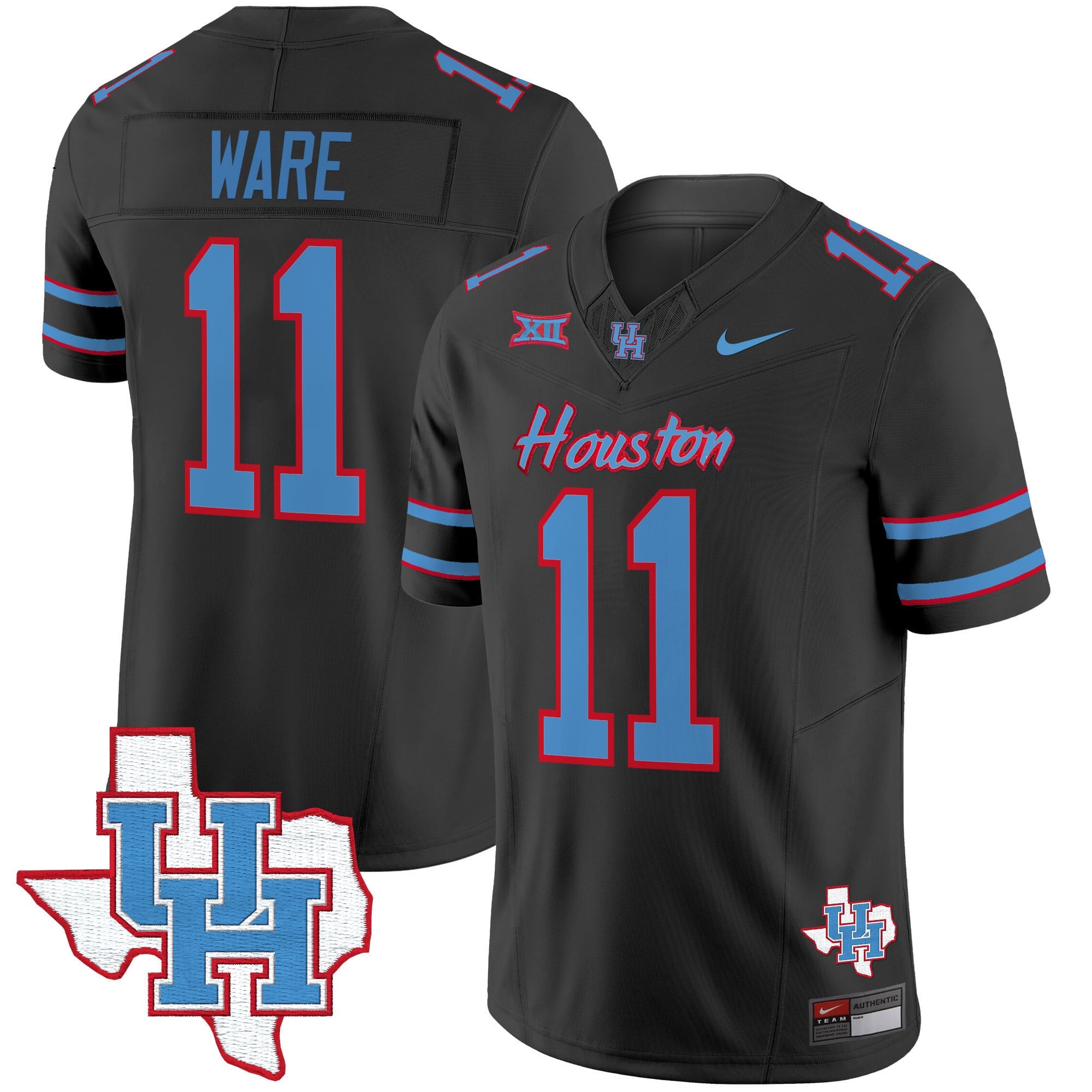 Men's Houston Cougars 2024 Oilers Inspired Vapor Limited Jersey - All Stitched