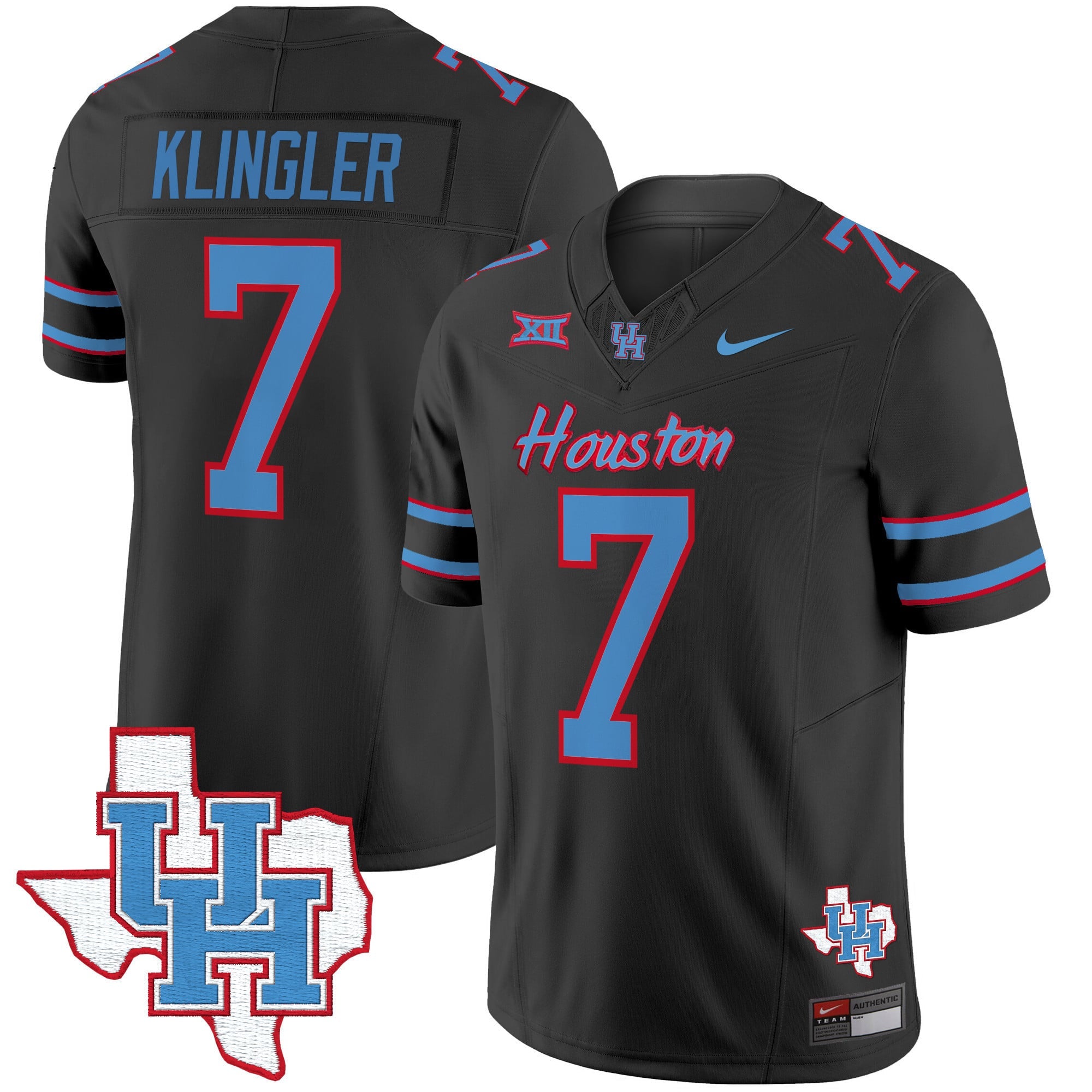 Men's Houston Cougars 2024 Oilers Inspired Vapor Limited Jersey - All Stitched