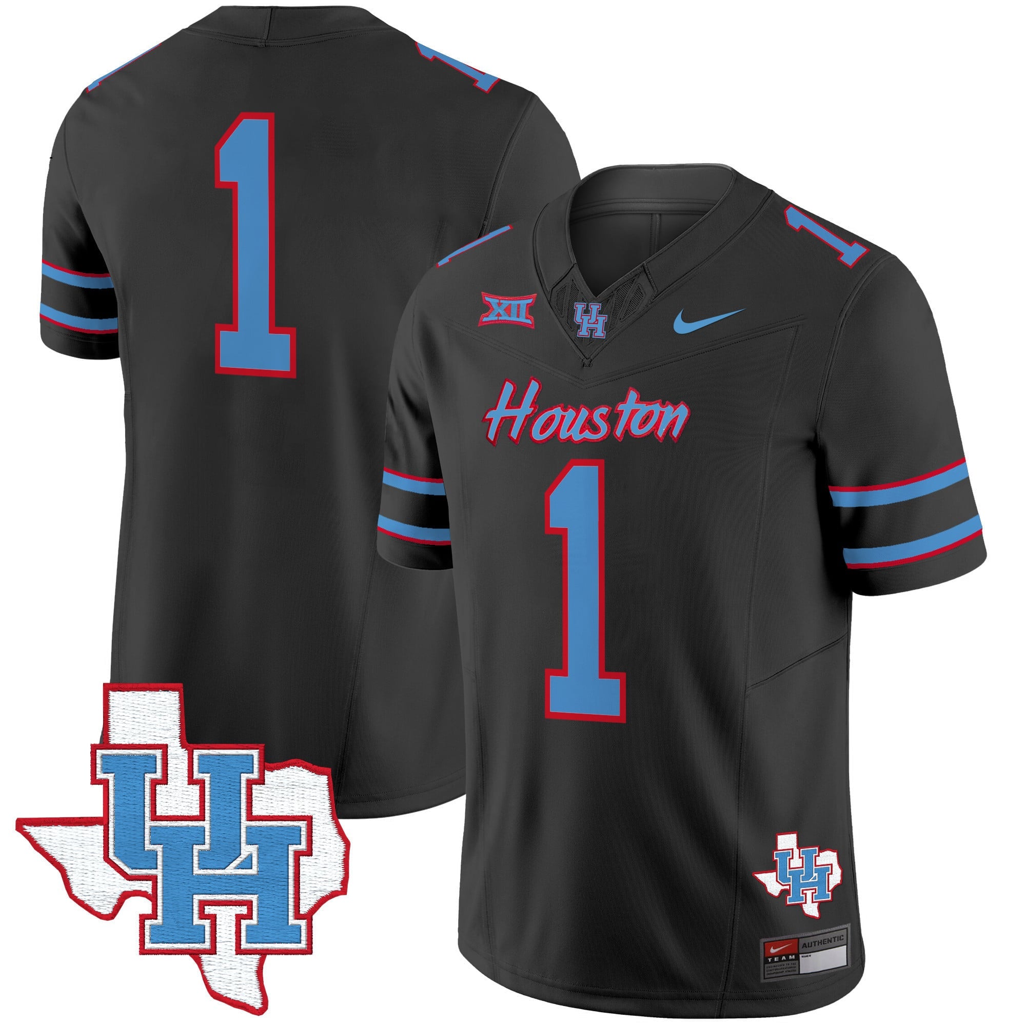 Men's Houston Cougars 2024 Oilers Inspired Vapor Limited Jersey - All Stitched