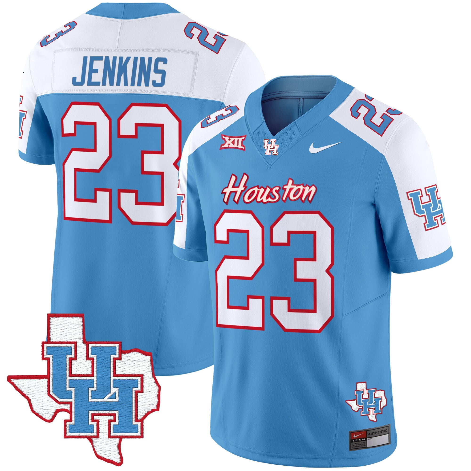 Men's Houston Cougars 2024 Oilers Inspired Vapor Limited Jersey - All Stitched