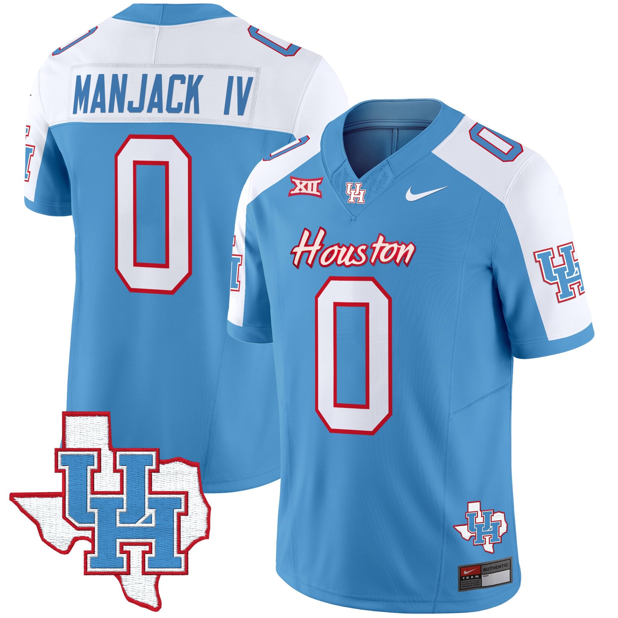 Men's Houston Cougars 2024 Oilers Inspired Vapor Limited Jersey - All Stitched