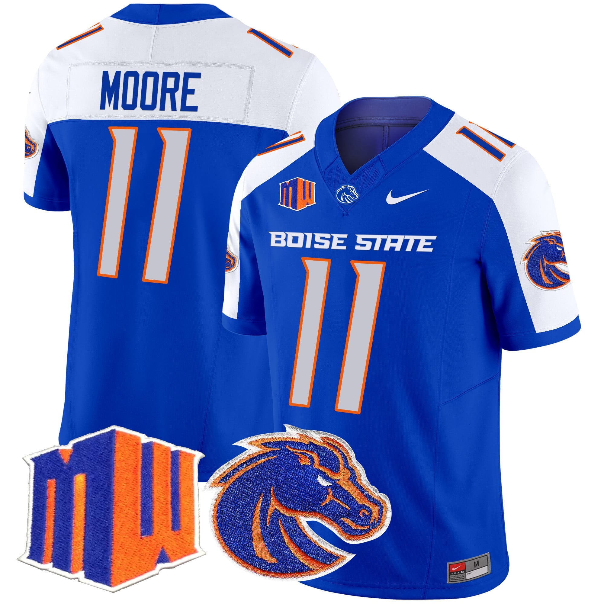 Men's Boise State Broncos 2024 Vapor Limited Jersey - All Stitched