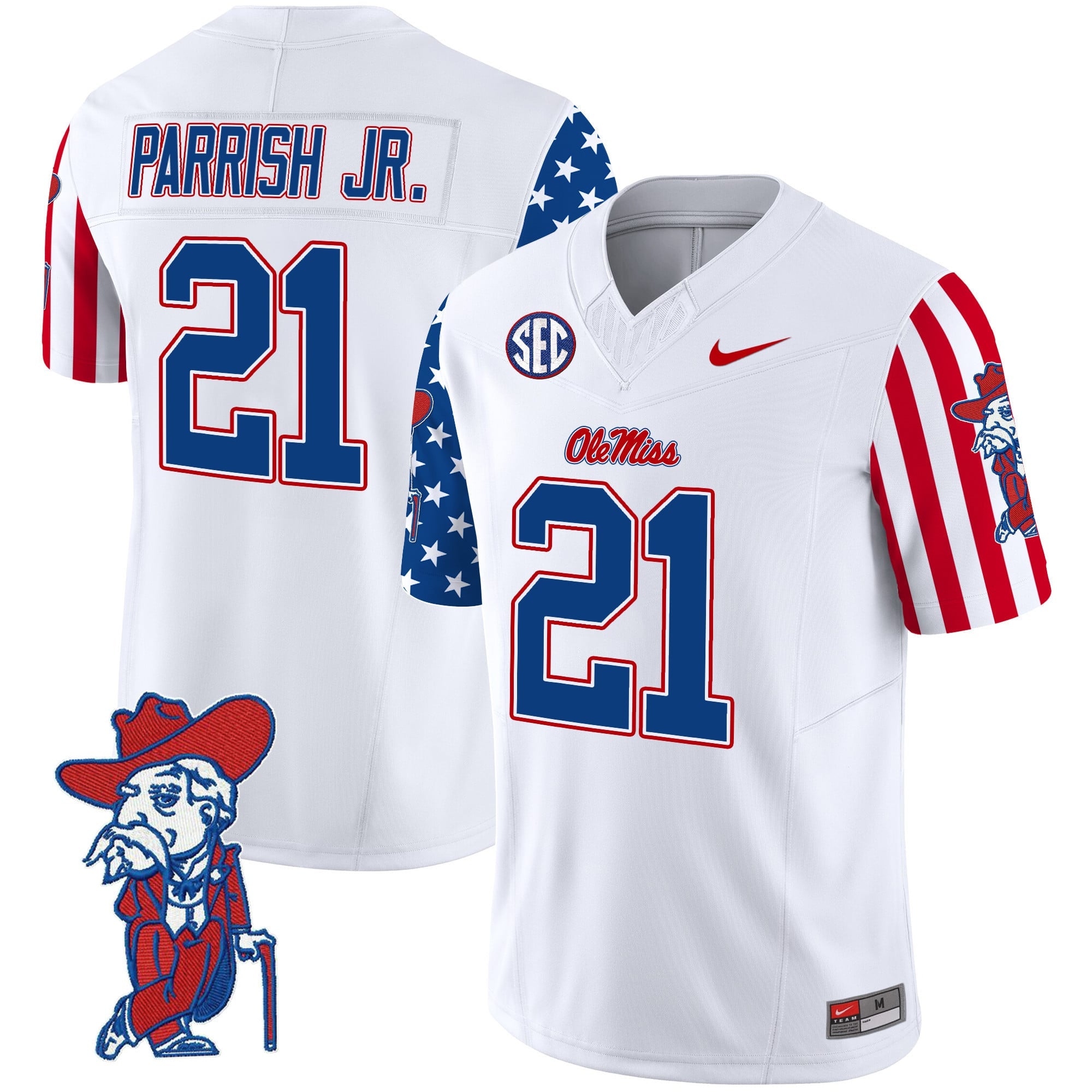 Men's Ole Miss Rebels American Style Vapor Limited Jersey - All Stitched