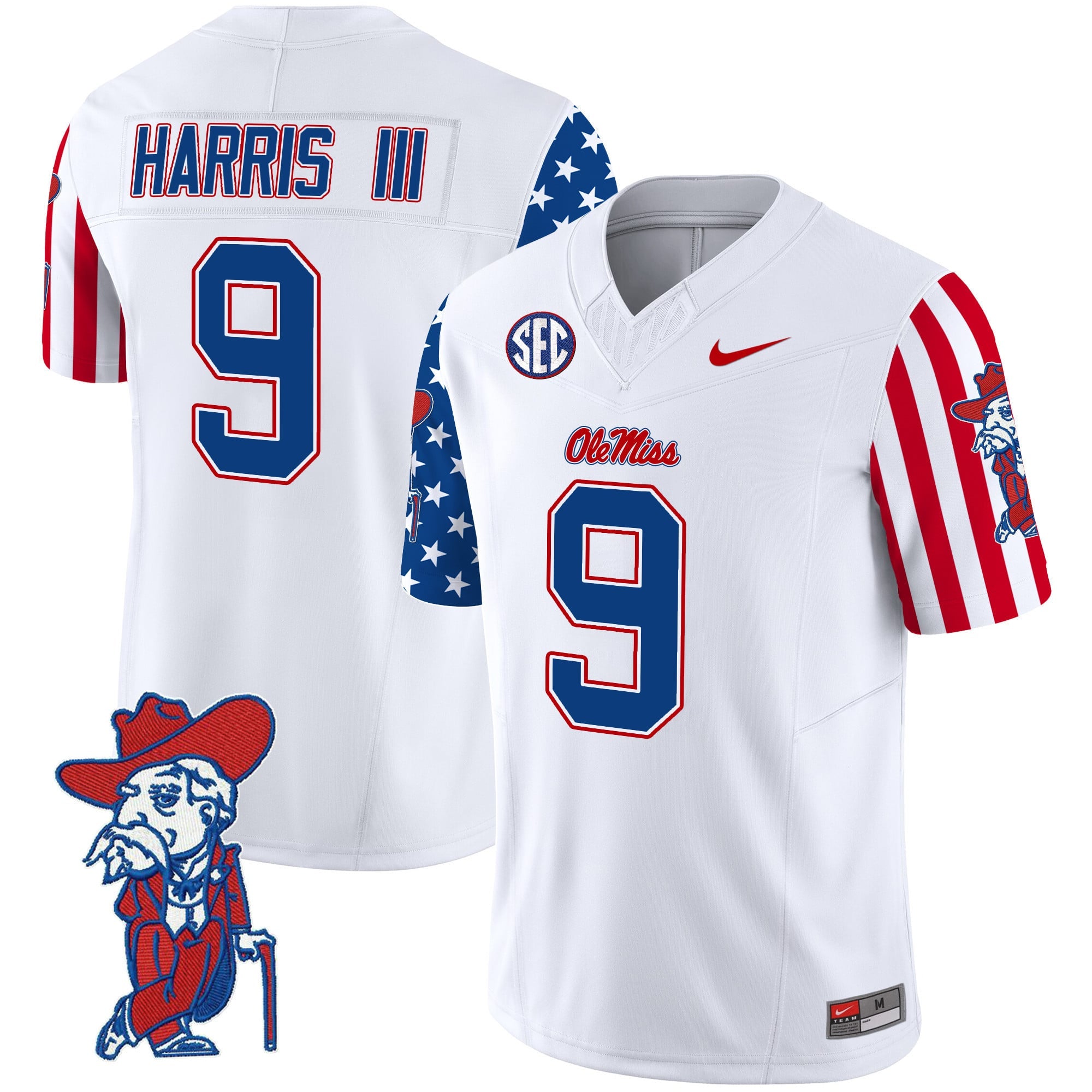 Men's Ole Miss Rebels American Style Vapor Limited Jersey - All Stitched