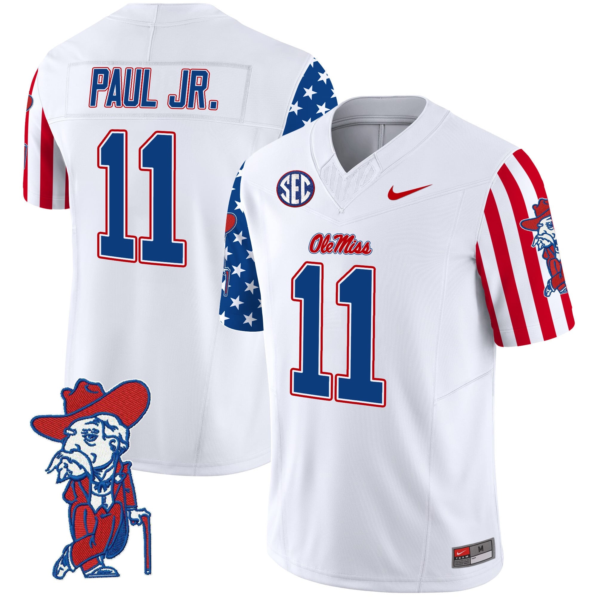 Men's Ole Miss Rebels American Style Vapor Limited Jersey - All Stitched
