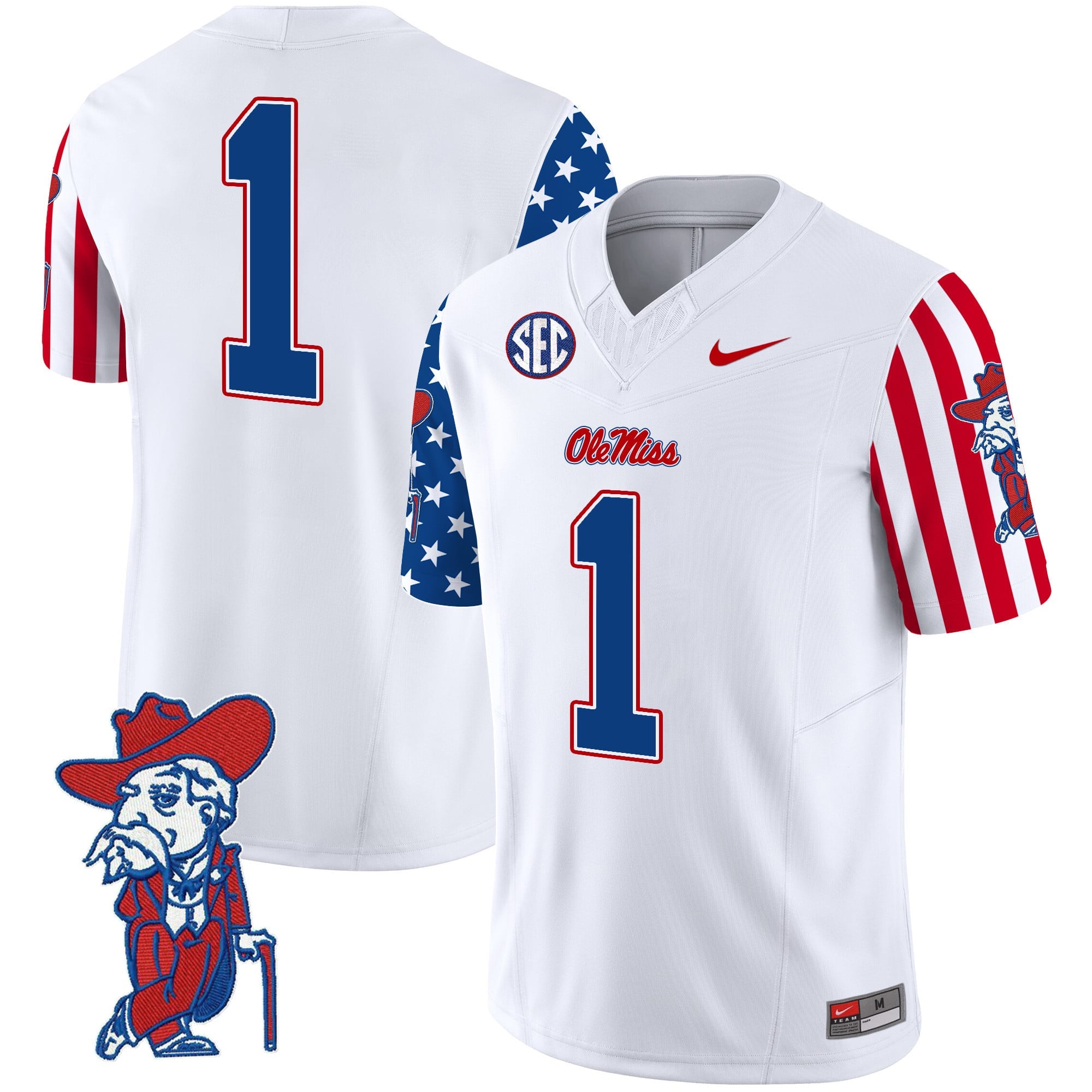 Men's Ole Miss Rebels American Style Vapor Limited Jersey - All Stitched