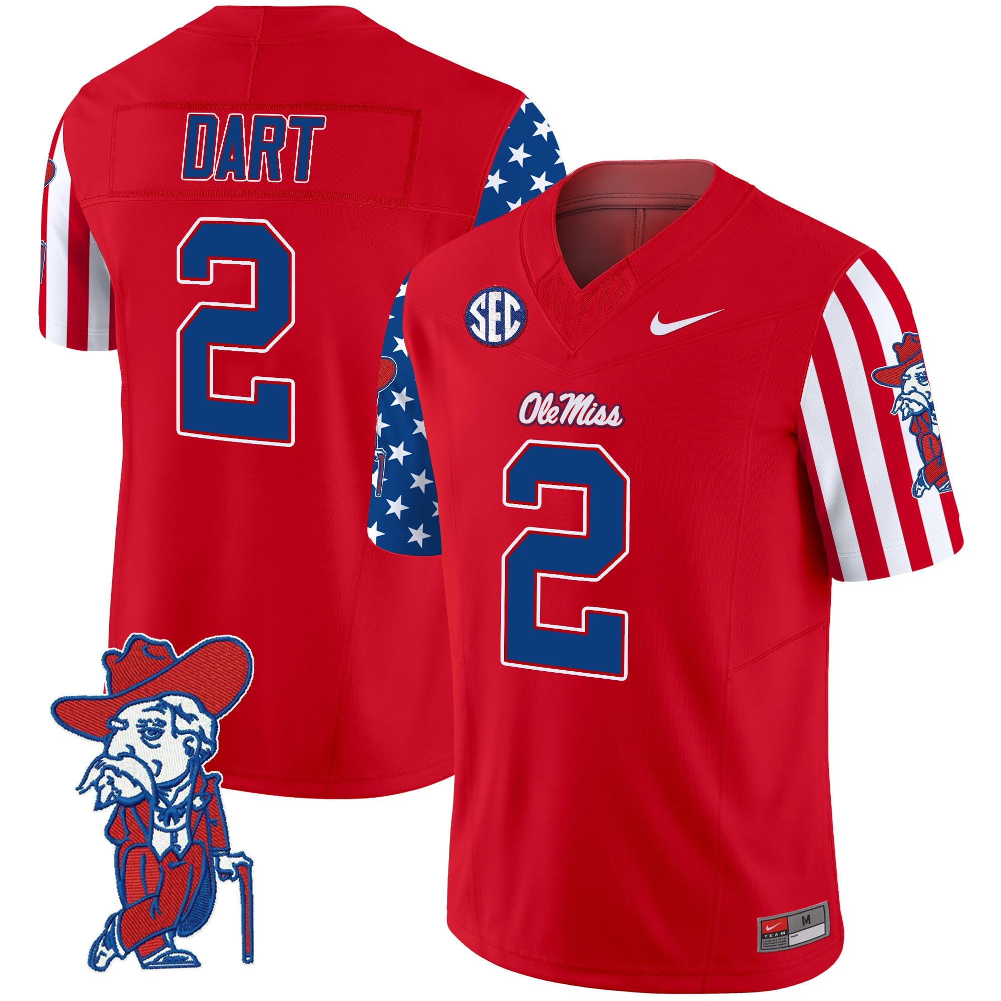 Men's Ole Miss Rebels American Style Vapor Limited Jersey - All Stitched