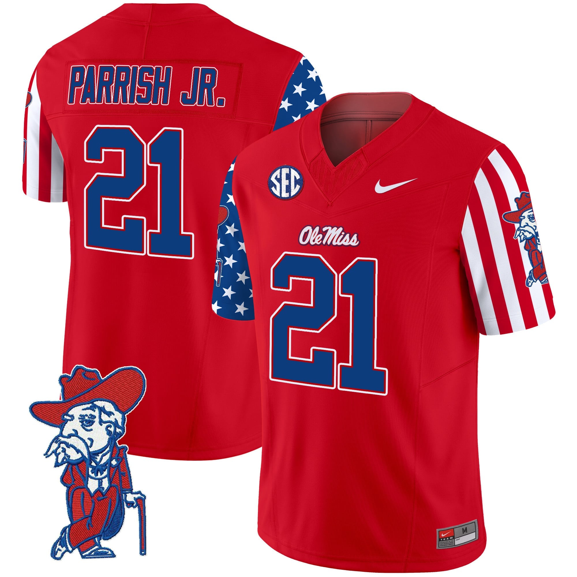 Men's Ole Miss Rebels American Style Vapor Limited Jersey - All Stitched