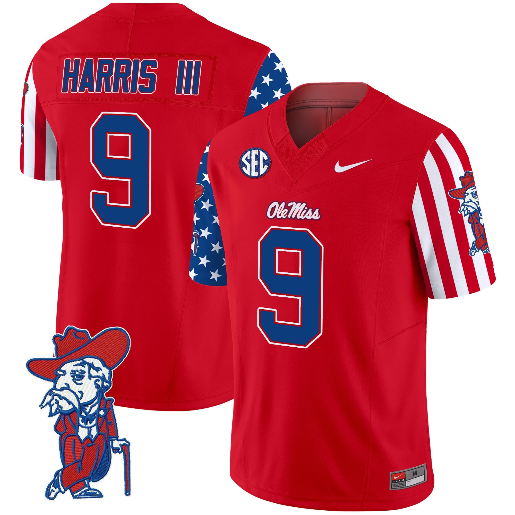Men's Ole Miss Rebels American Style Vapor Limited Jersey - All Stitched