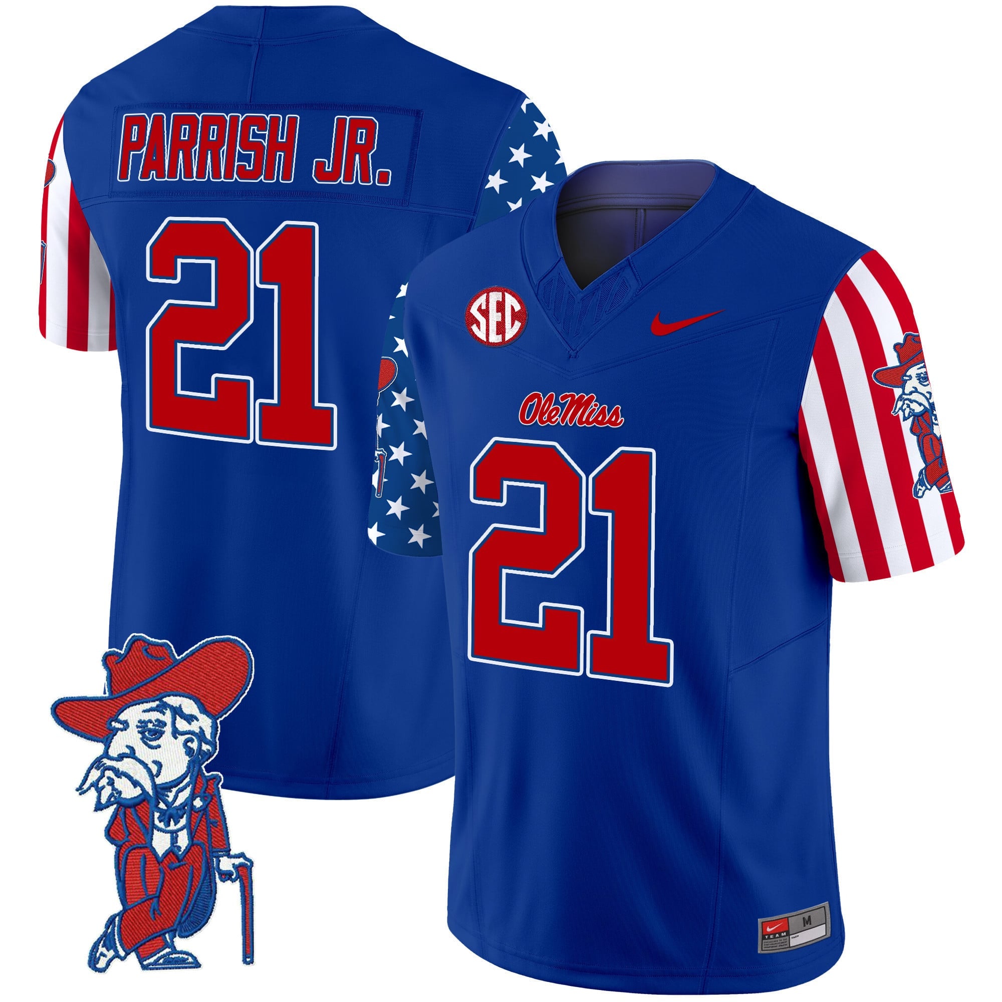 Men's Ole Miss Rebels American Style Vapor Limited Jersey - All Stitched