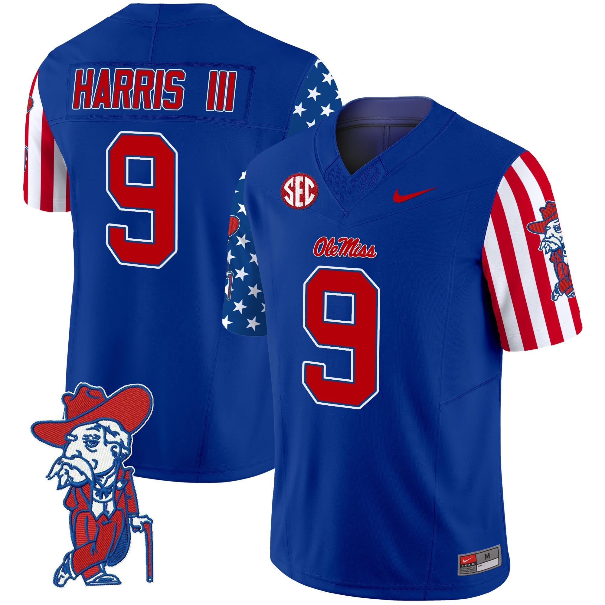 Men's Ole Miss Rebels American Style Vapor Limited Jersey - All Stitched