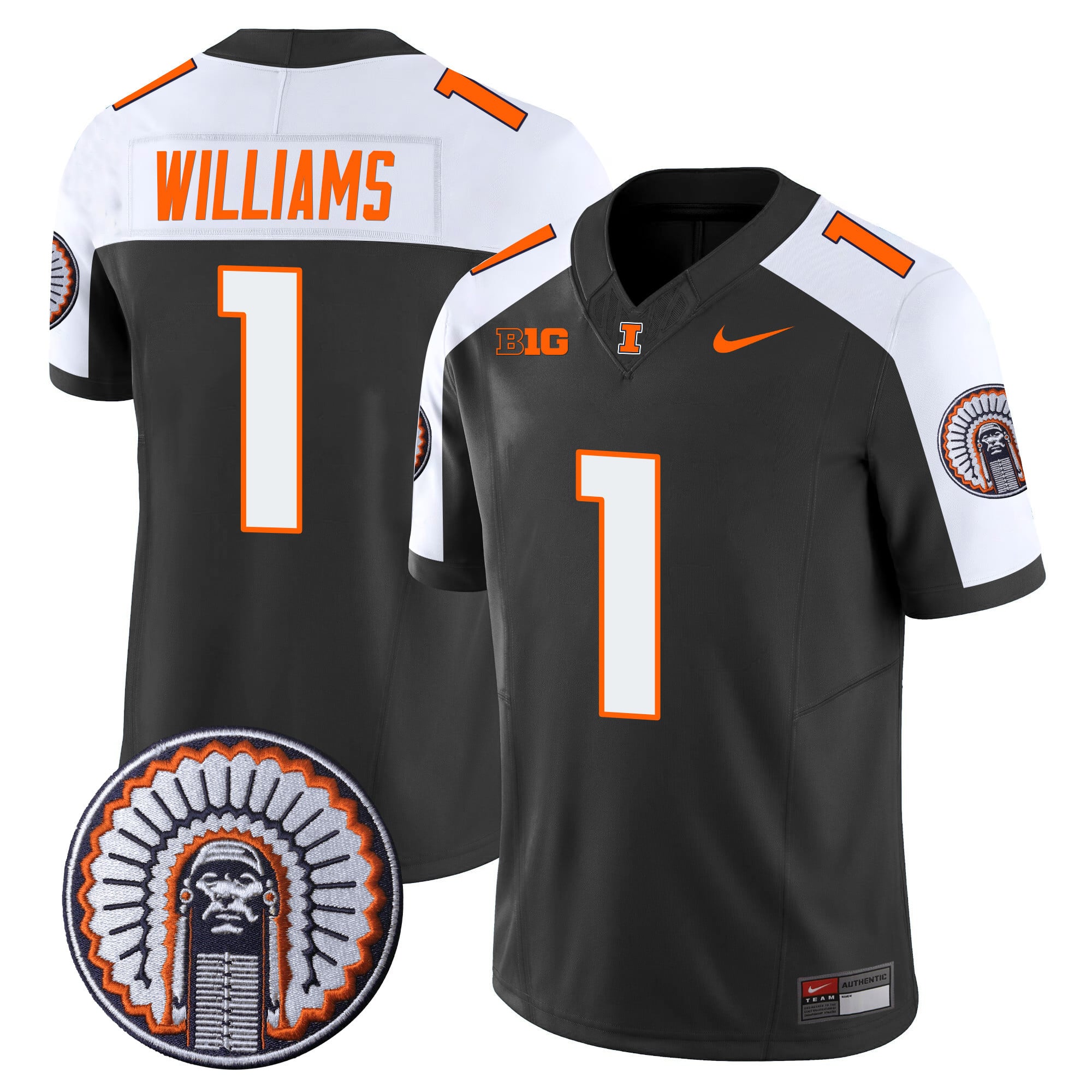 Men's Illinois Fighting Illini Vapor Limited Jersey - All Stitched