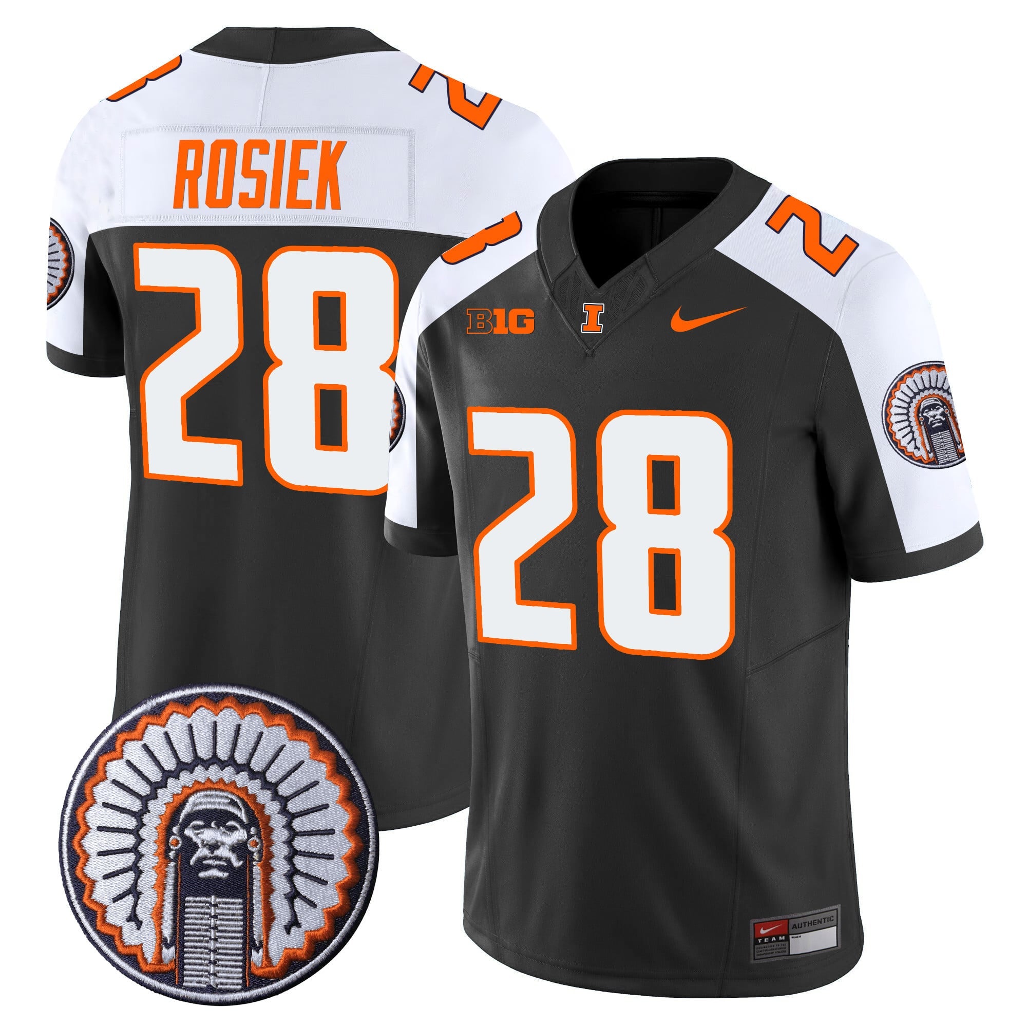 Men's Illinois Fighting Illini Vapor Limited Jersey - All Stitched