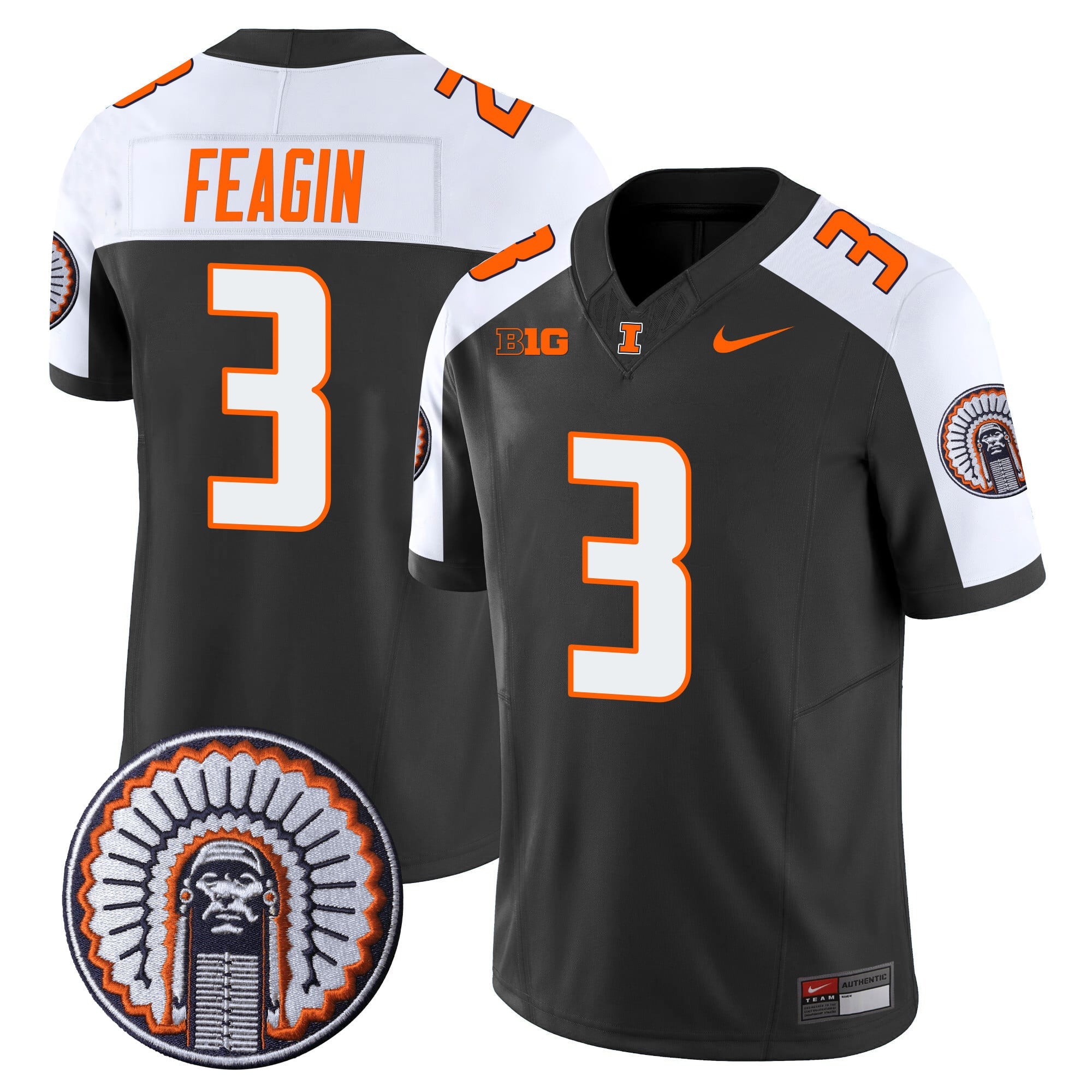 Men's Illinois Fighting Illini Vapor Limited Jersey - All Stitched