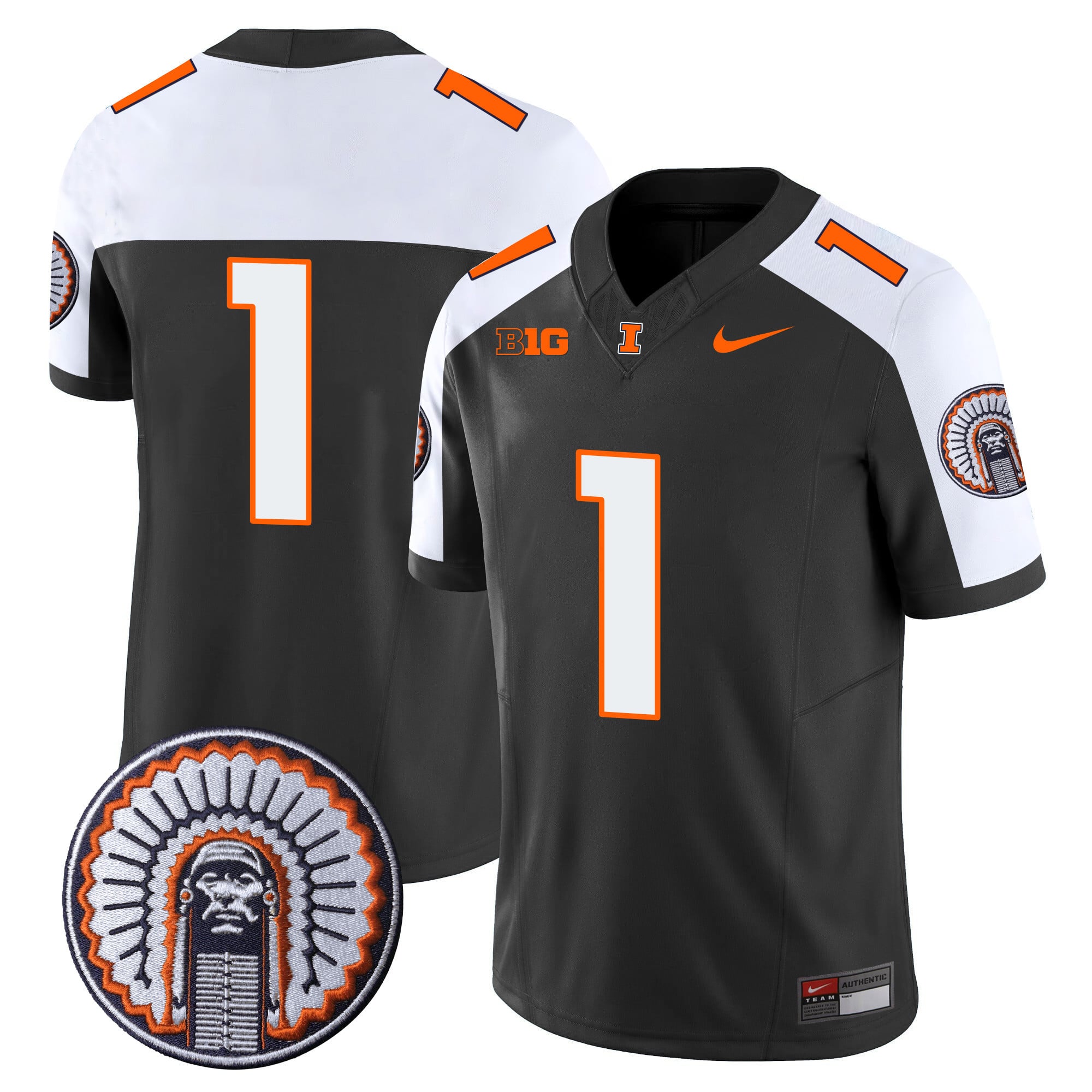 Men's Illinois Fighting Illini Vapor Limited Jersey - All Stitched
