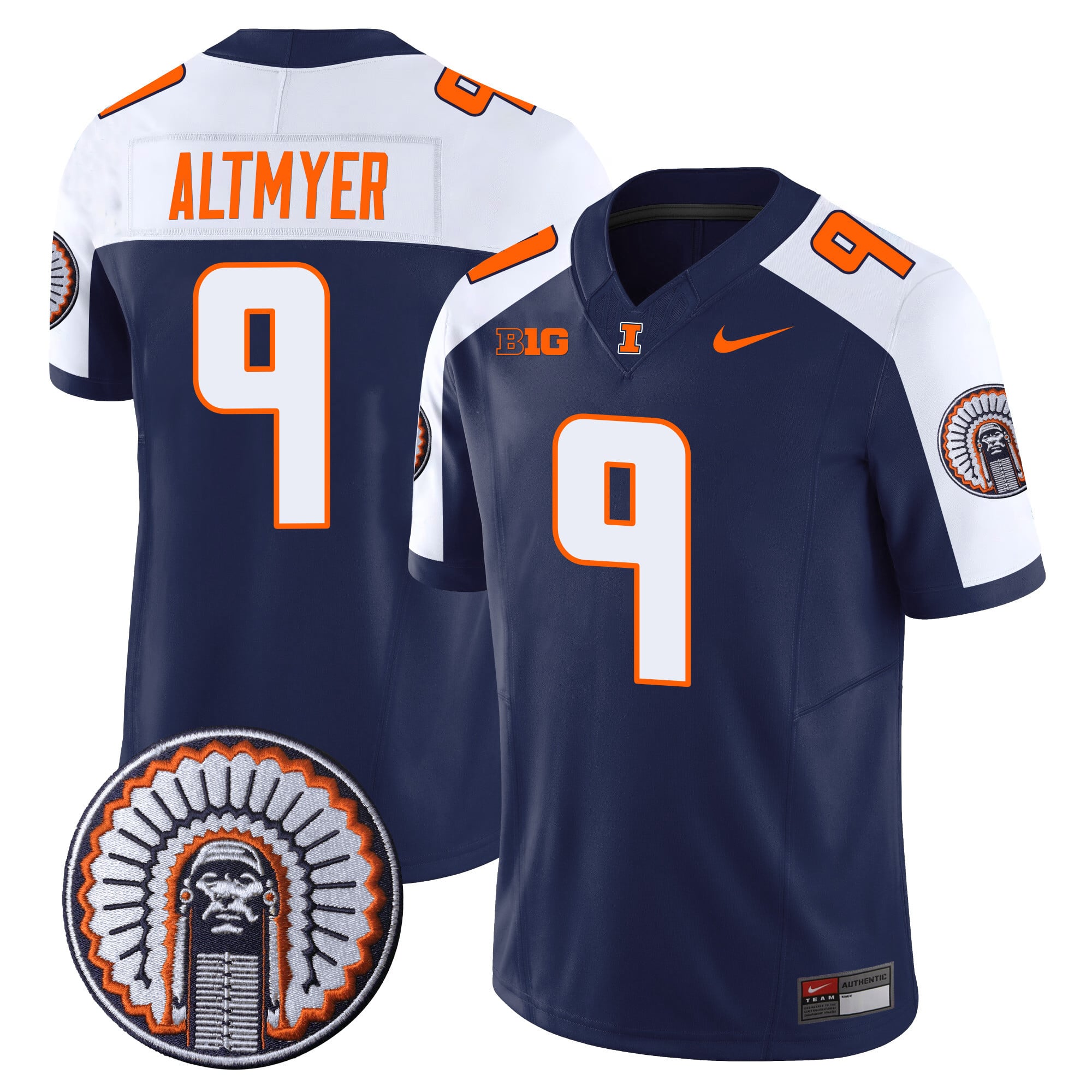 Men's Illinois Fighting Illini Vapor Limited Jersey - All Stitched