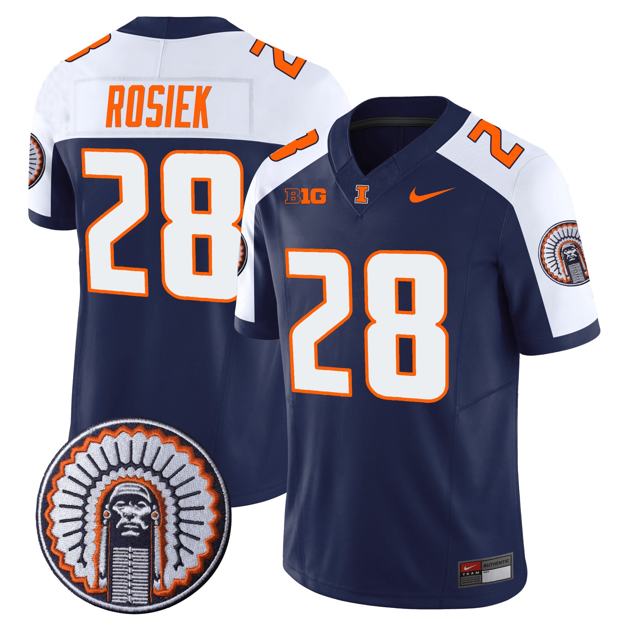 Men's Illinois Fighting Illini Vapor Limited Jersey - All Stitched