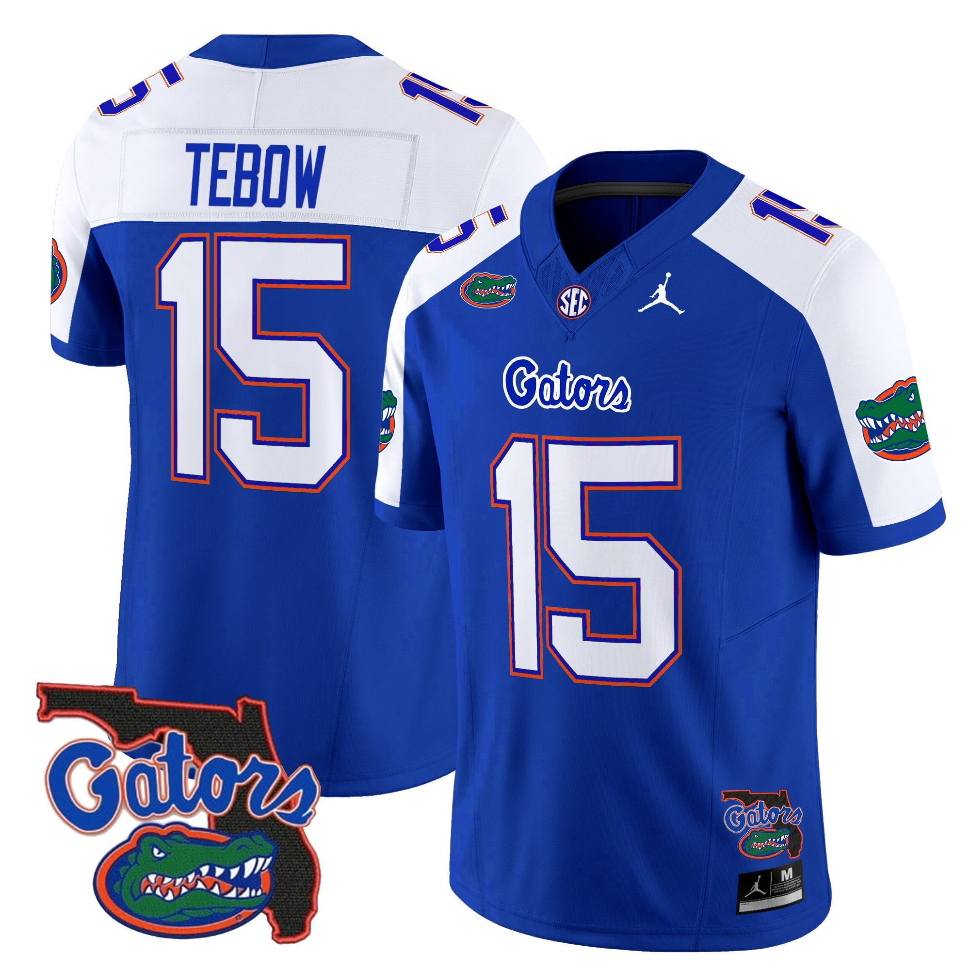 Men's Florida Gators 2024 Florida Patch Vapor Limited Jersey - All Stitched
