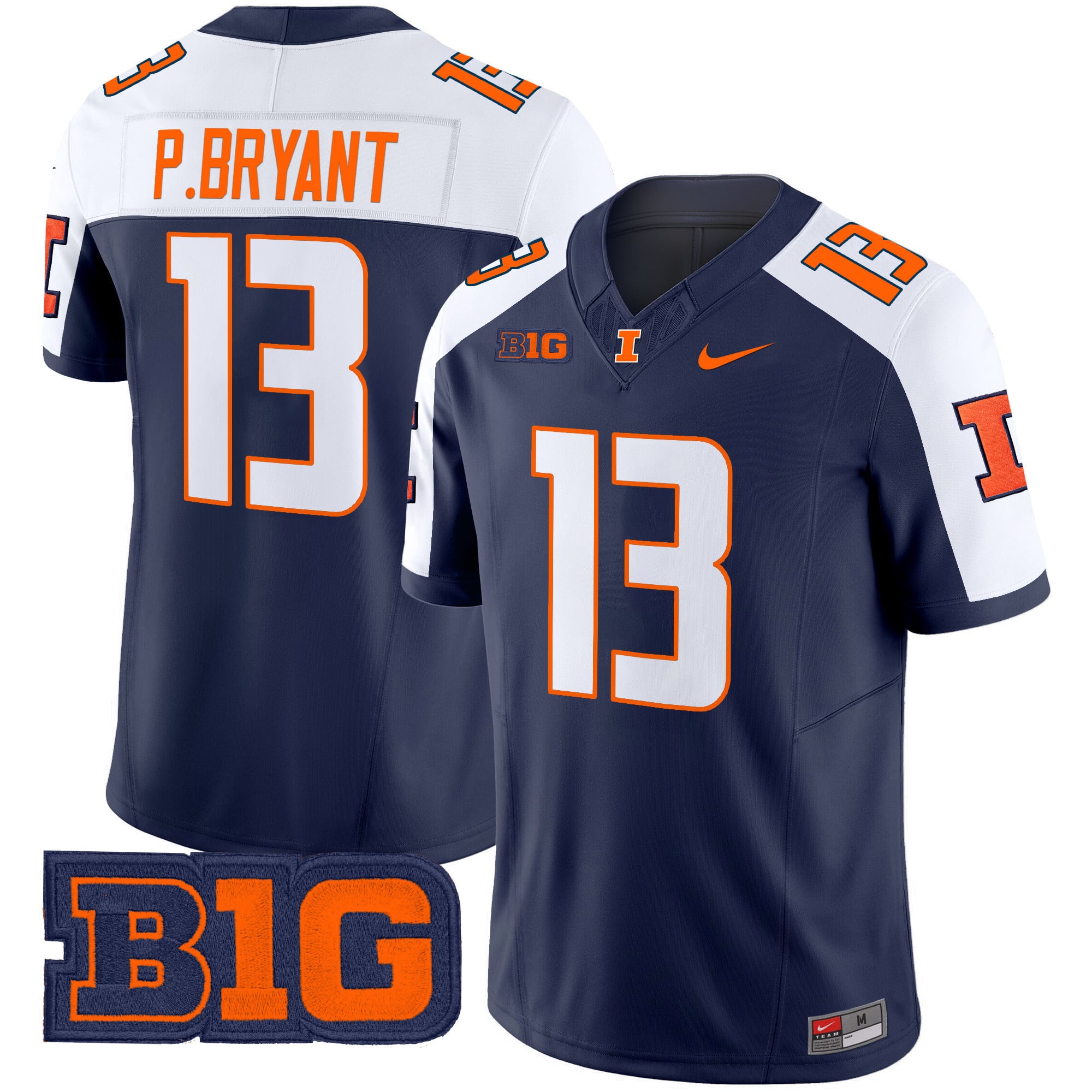 Men's Illinois Fighting Illini 2024 Vapor Limited Jersey - All Stitched