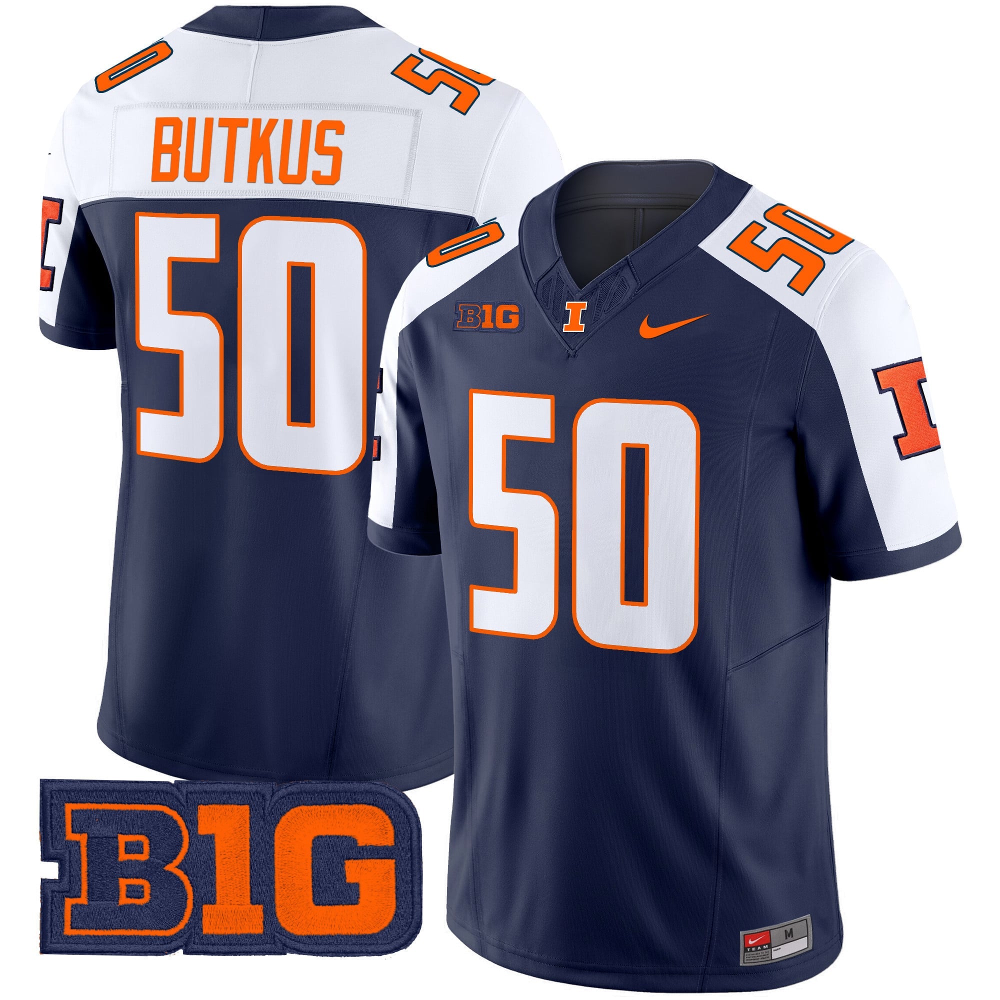 Men's Illinois Fighting Illini 2024 Vapor Limited Jersey - All Stitched