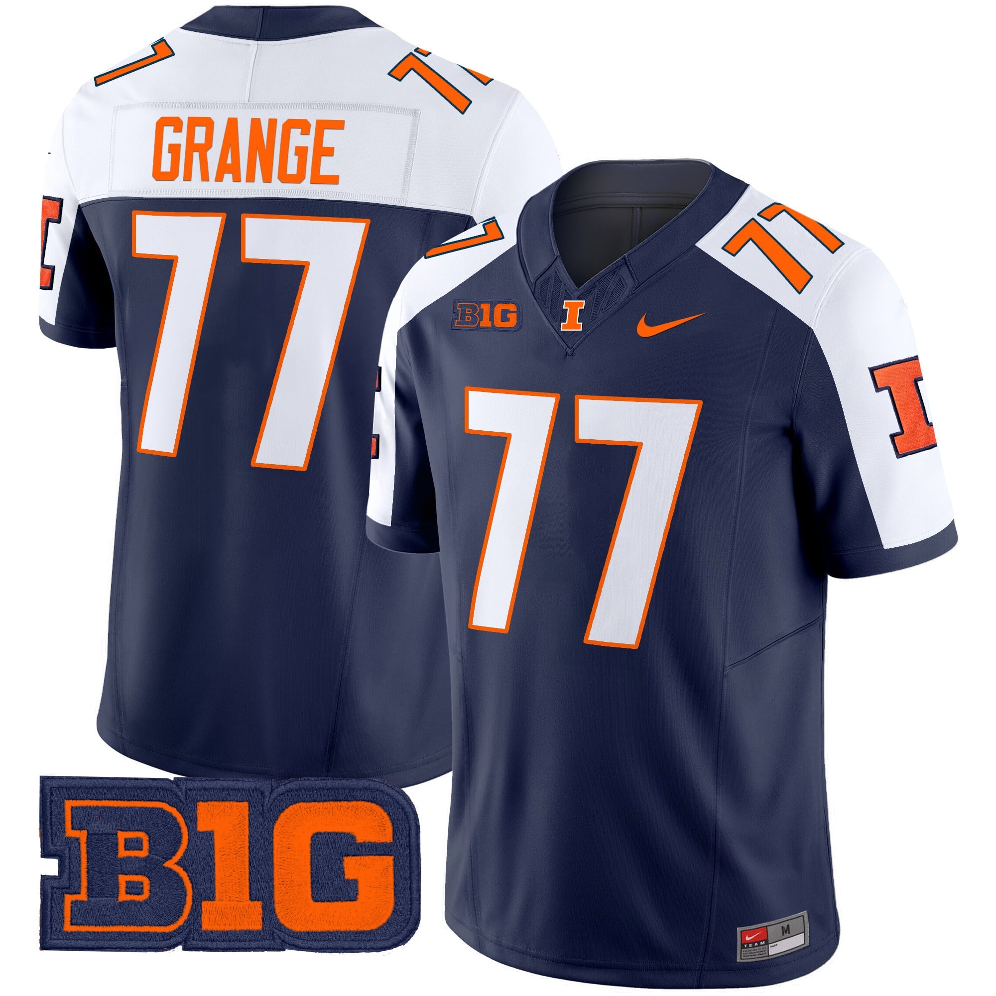 Men's Illinois Fighting Illini 2024 Vapor Limited Jersey - All Stitched