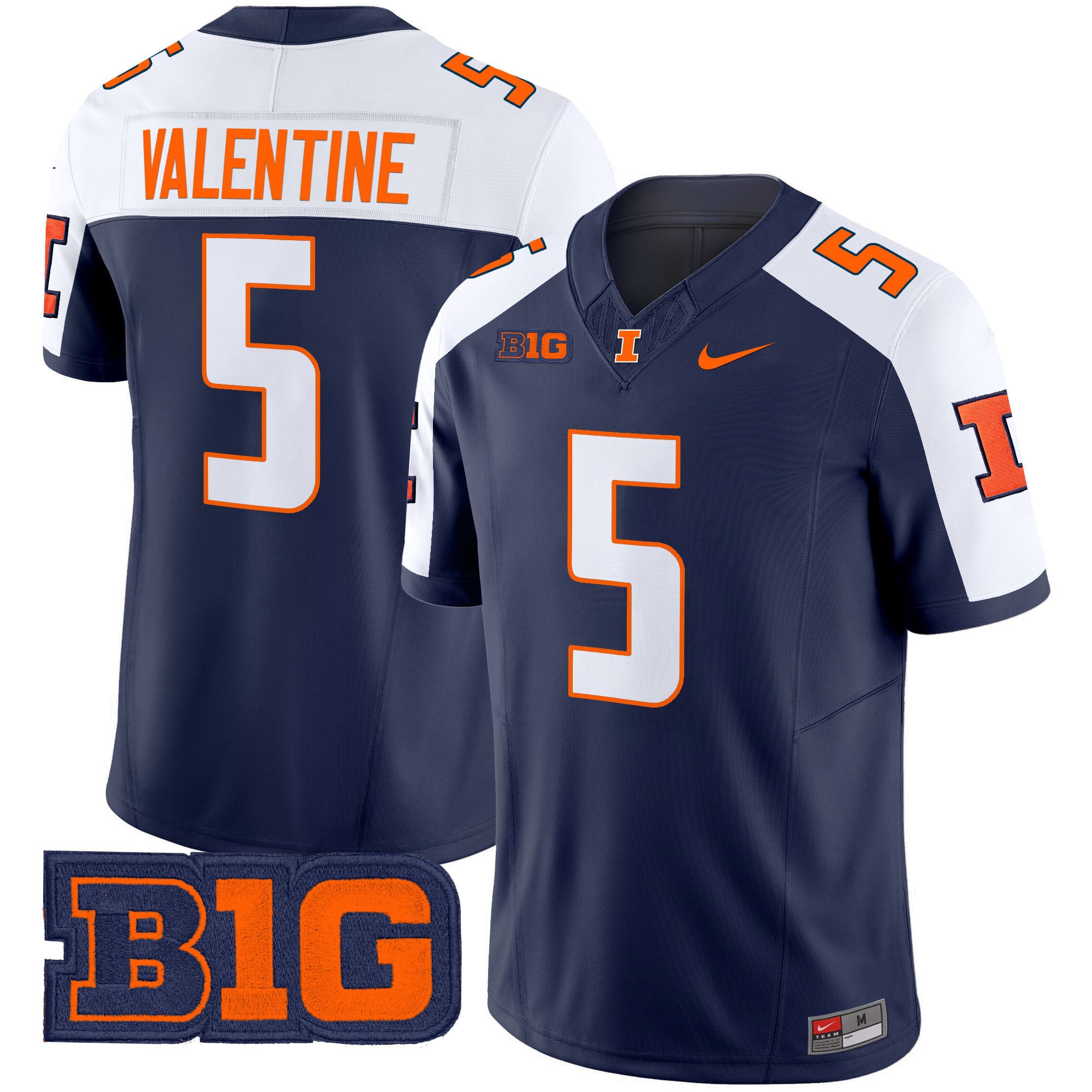 Men's Illinois Fighting Illini 2024 Vapor Limited Jersey - All Stitched