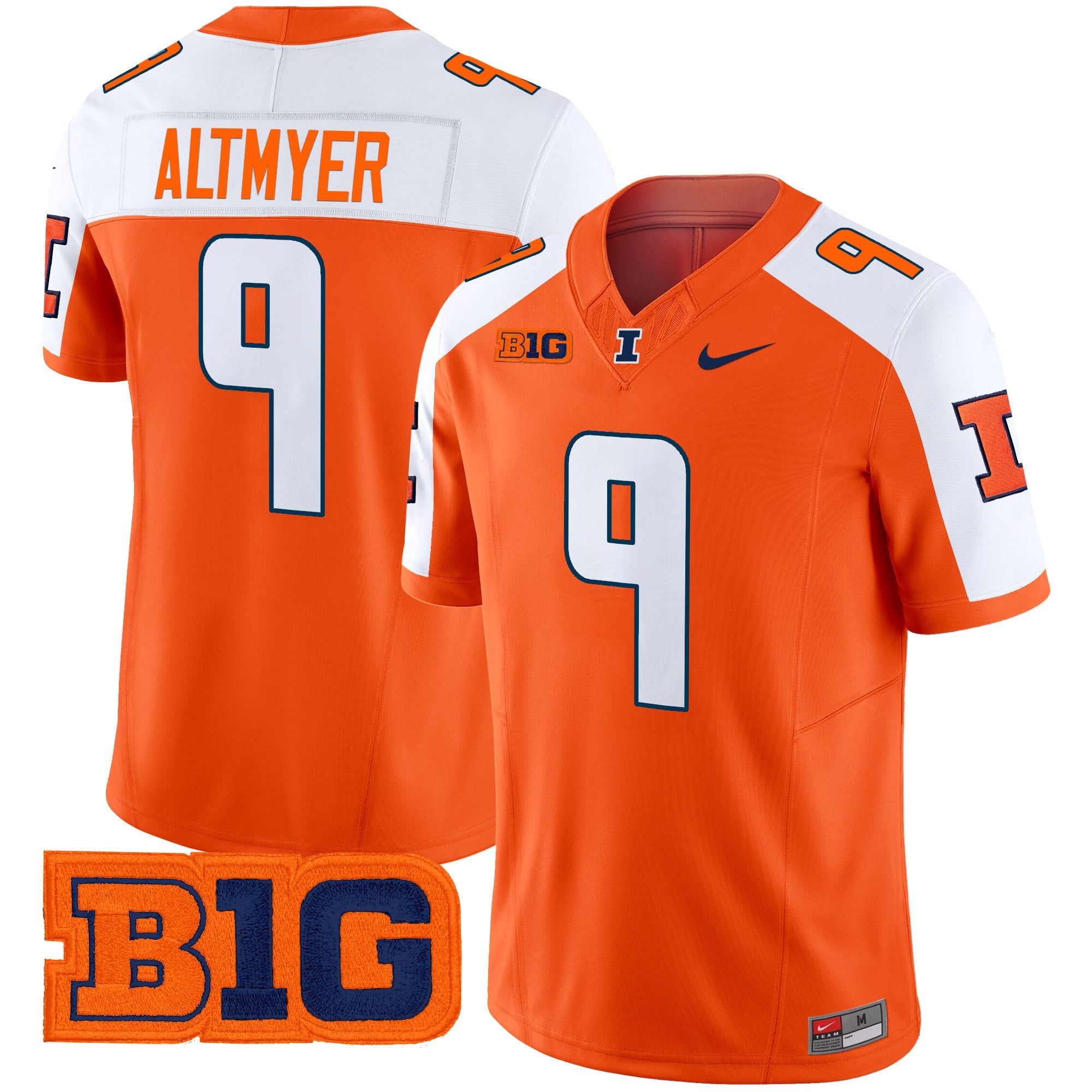 Men's Illinois Fighting Illini 2024 Vapor Limited Jersey - All Stitched