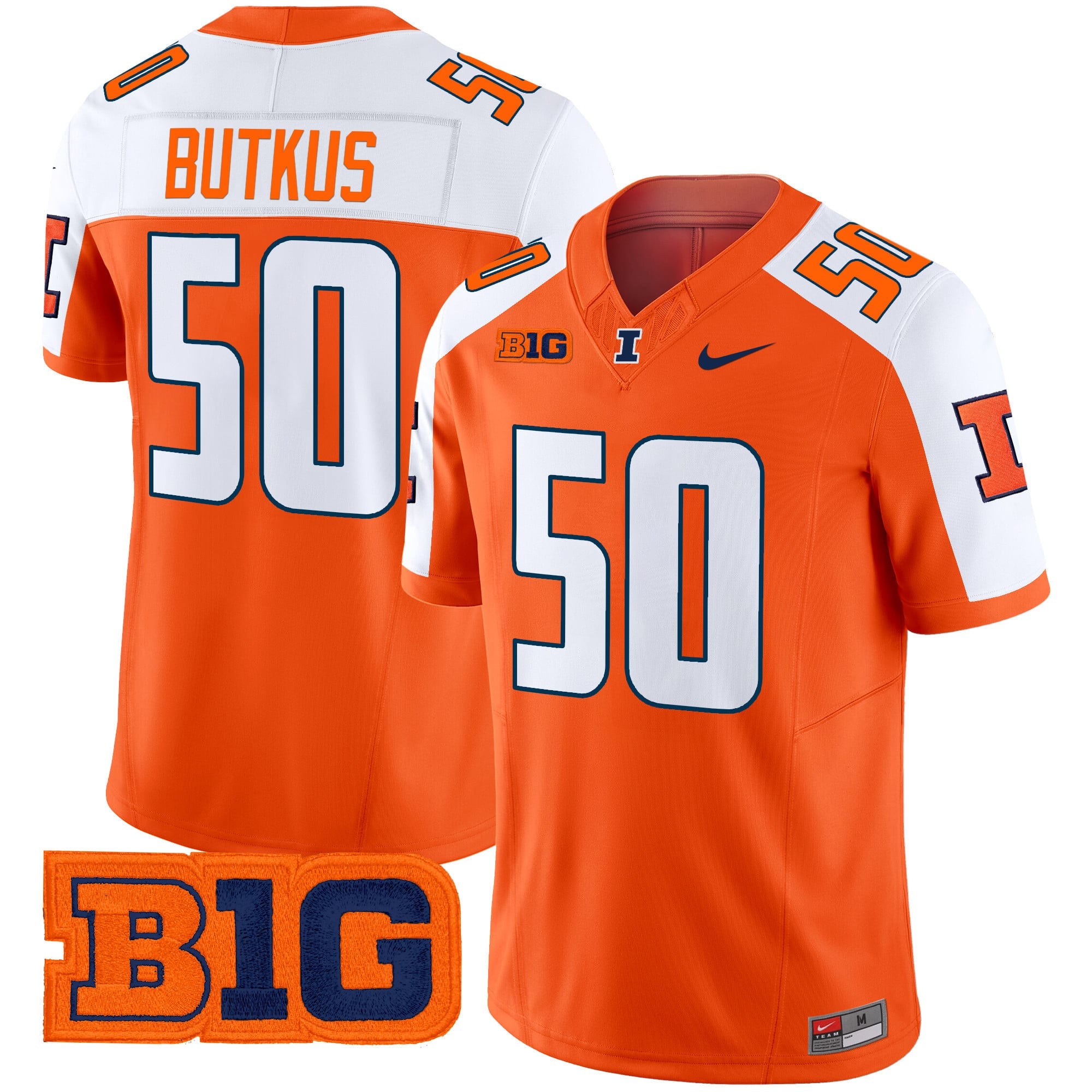 Men's Illinois Fighting Illini 2024 Vapor Limited Jersey - All Stitched