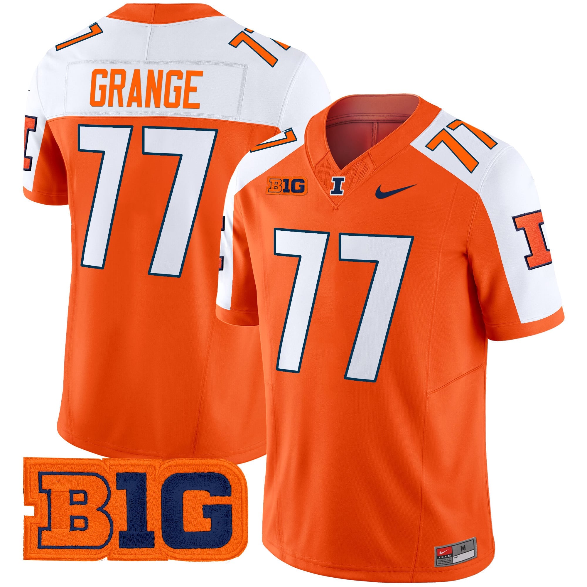 Men's Illinois Fighting Illini 2024 Vapor Limited Jersey - All Stitched