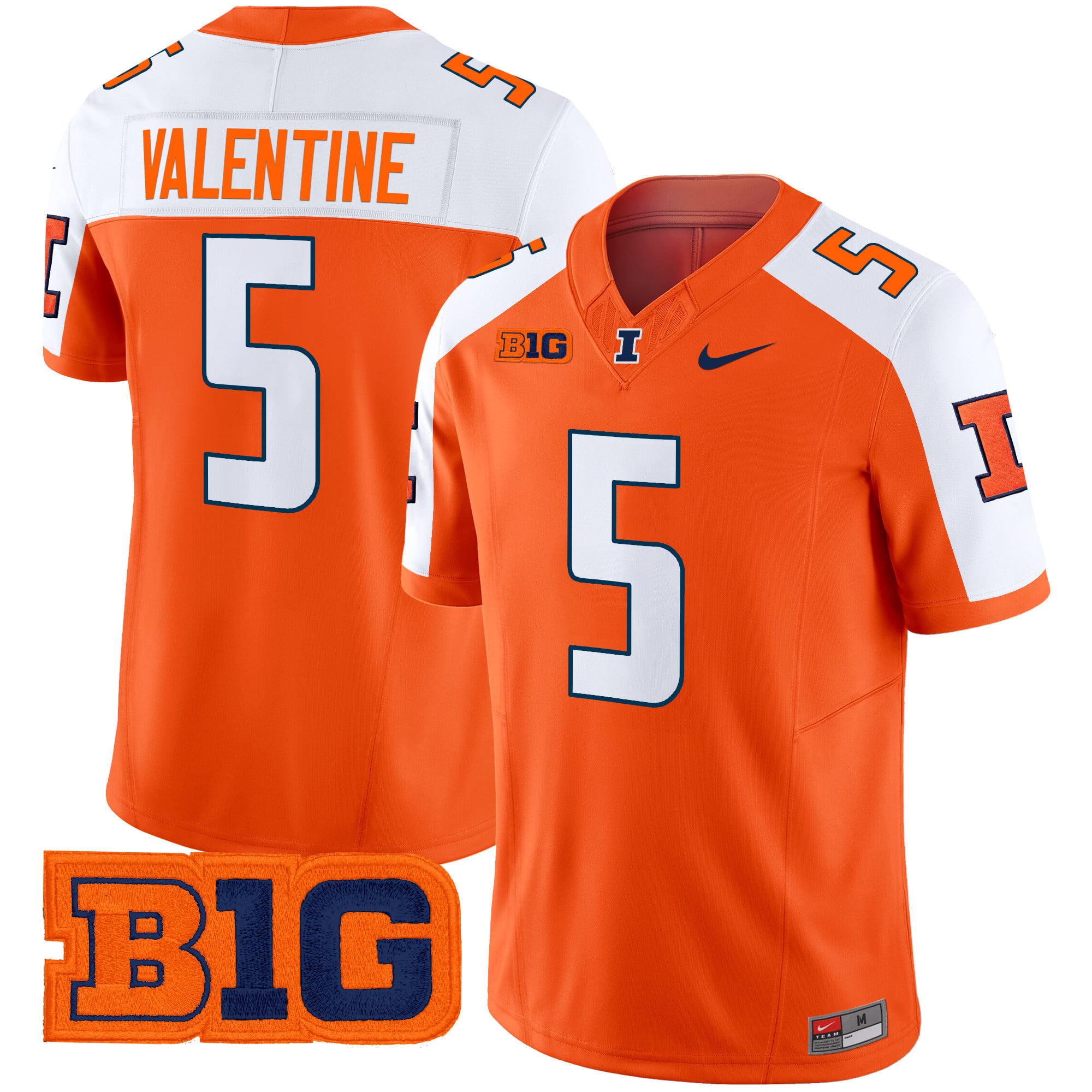 Men's Illinois Fighting Illini 2024 Vapor Limited Jersey - All Stitched