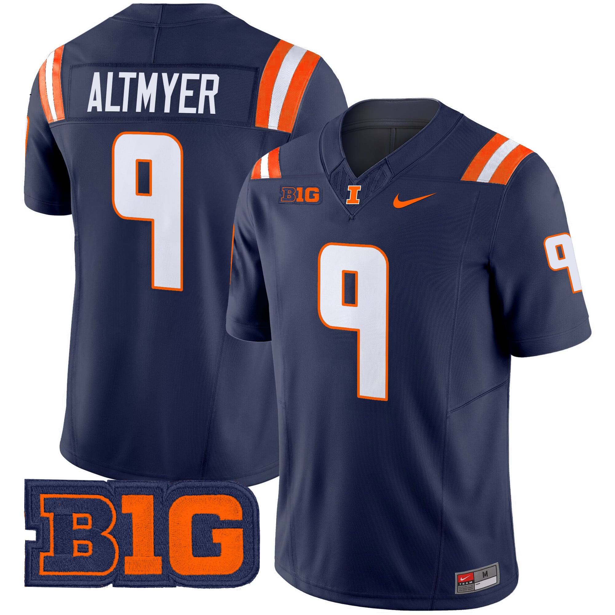 Men's Illinois Fighting Illini 2024 Vapor Limited Jersey - All Stitched
