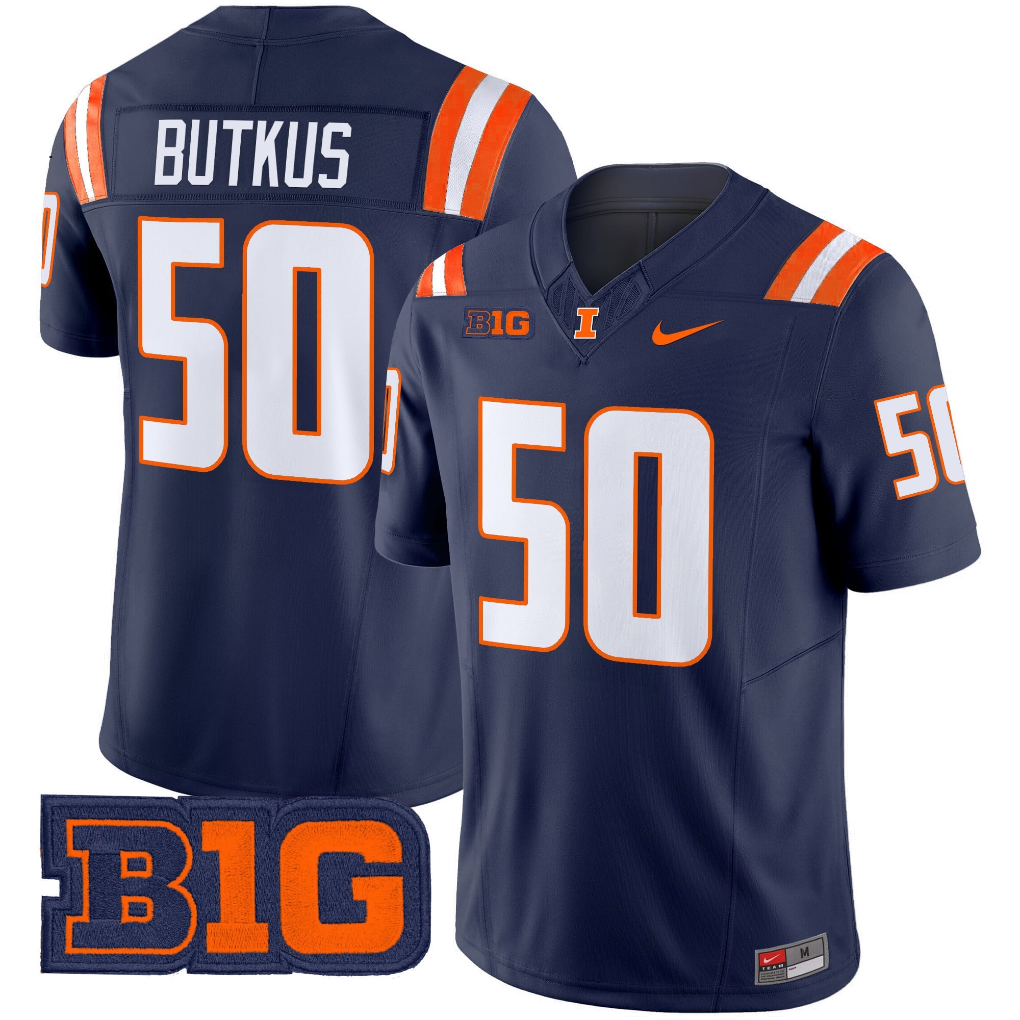 Men's Illinois Fighting Illini 2024 Vapor Limited Jersey - All Stitched
