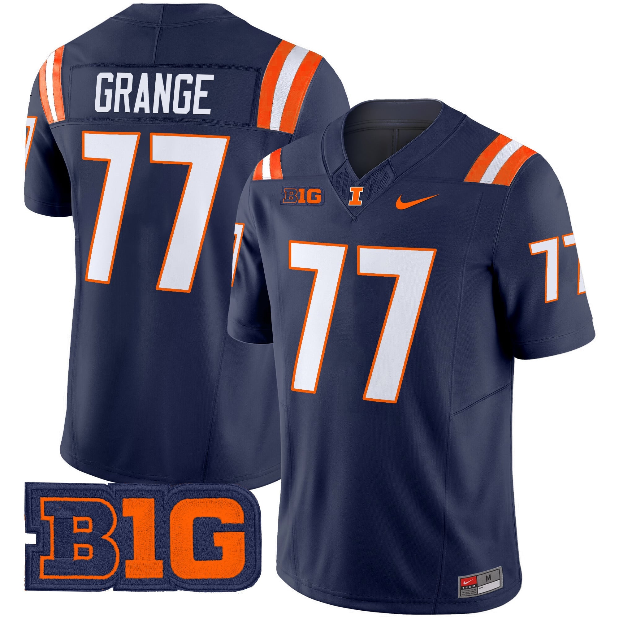 Men's Illinois Fighting Illini 2024 Vapor Limited Jersey - All Stitched