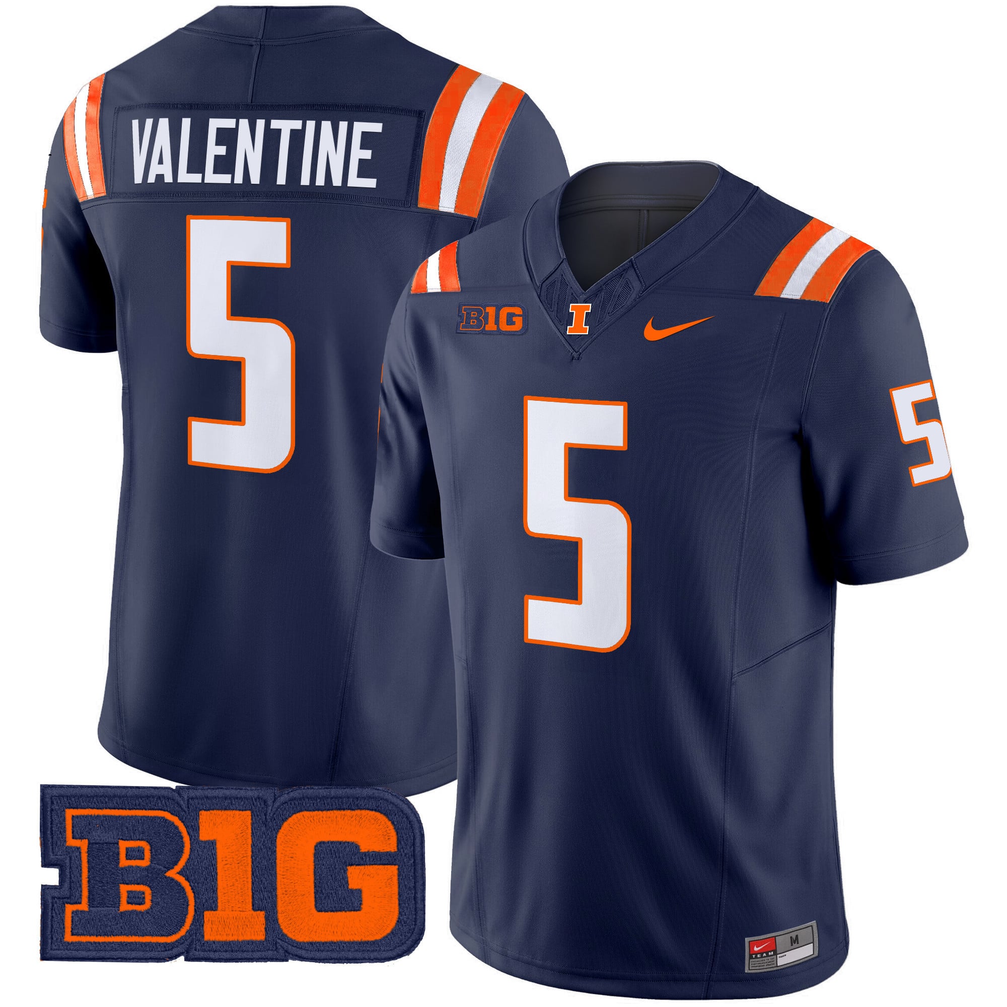 Men's Illinois Fighting Illini 2024 Vapor Limited Jersey - All Stitched