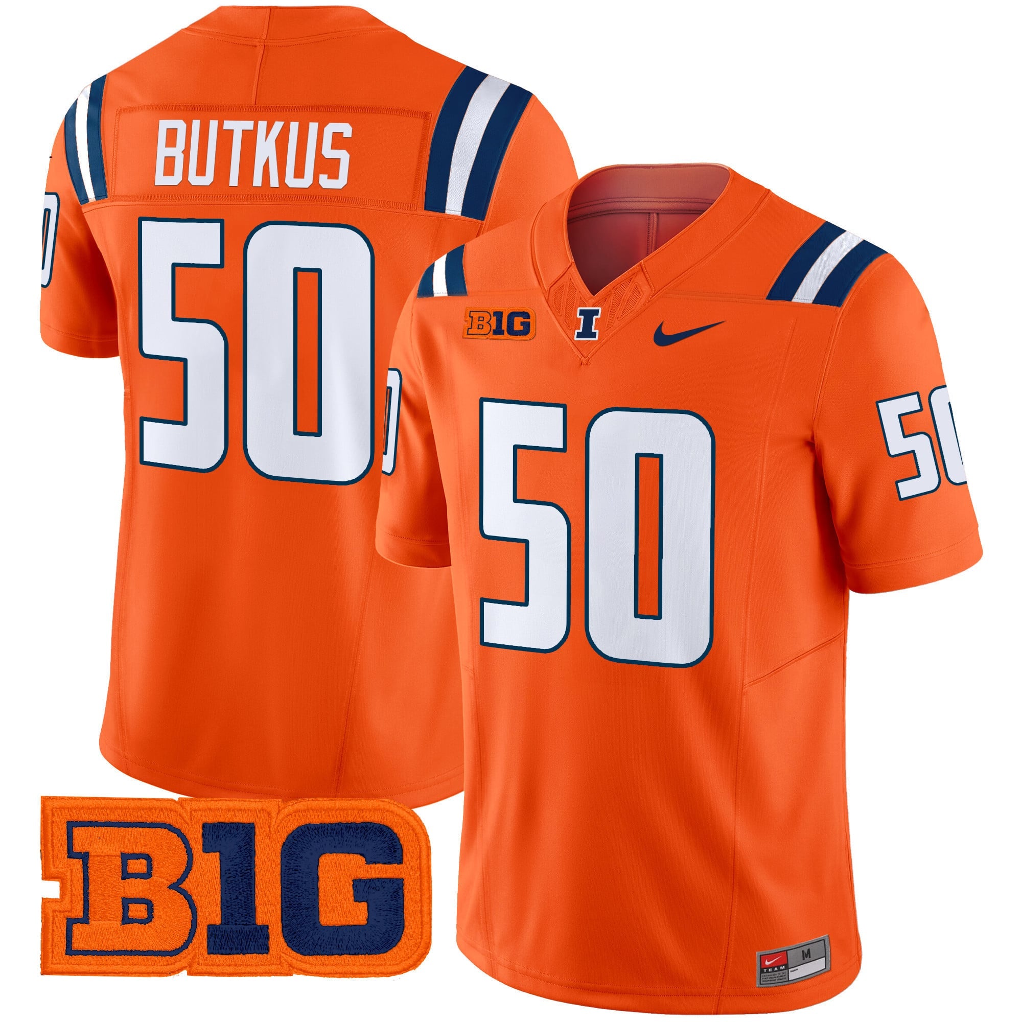 Men's Illinois Fighting Illini 2024 Vapor Limited Jersey - All Stitched