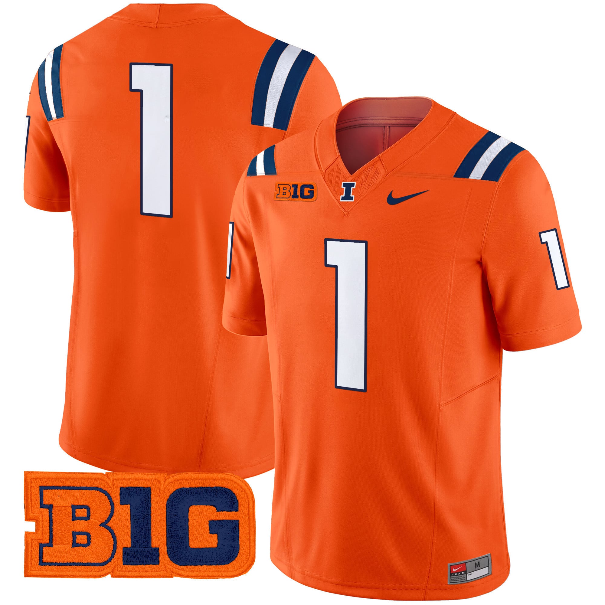 Men's Illinois Fighting Illini 2024 Vapor Limited Jersey - All Stitched