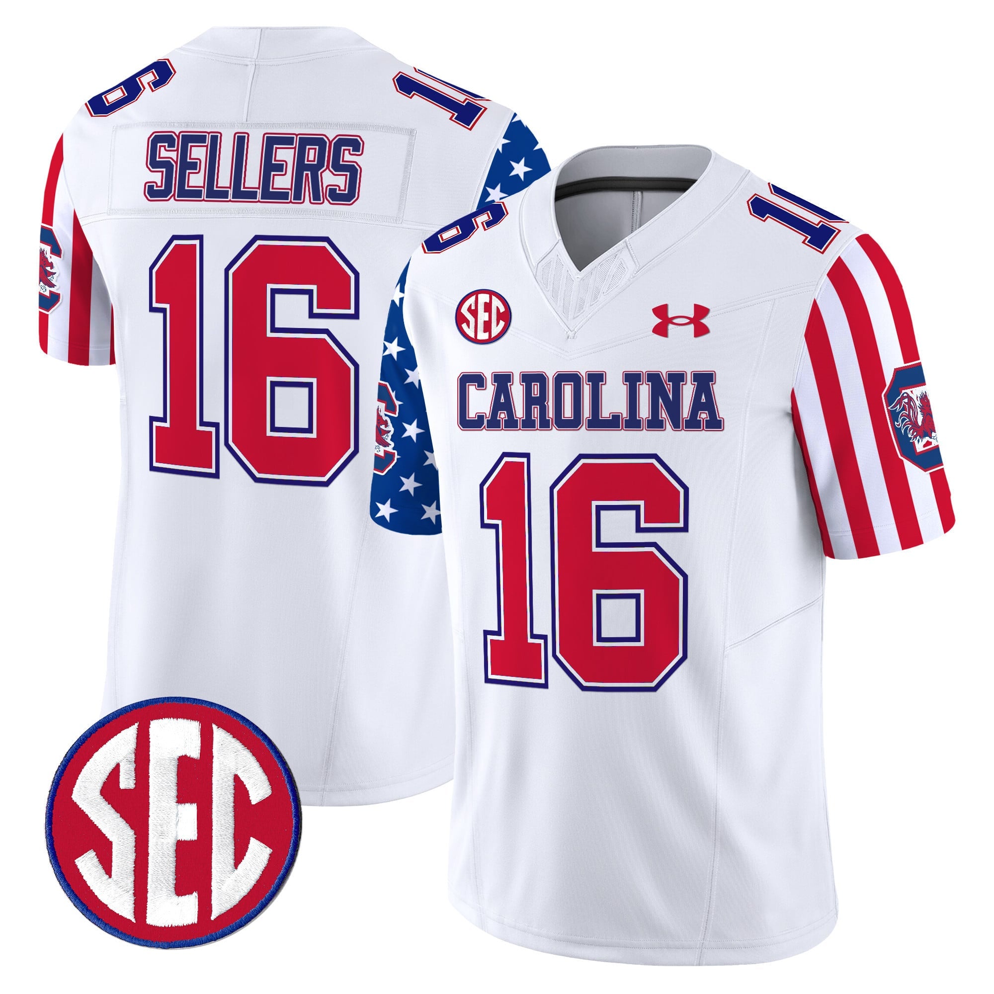 Men's South Carolina Gamecocks American Style Vapor Limited Jersey - All Stitched