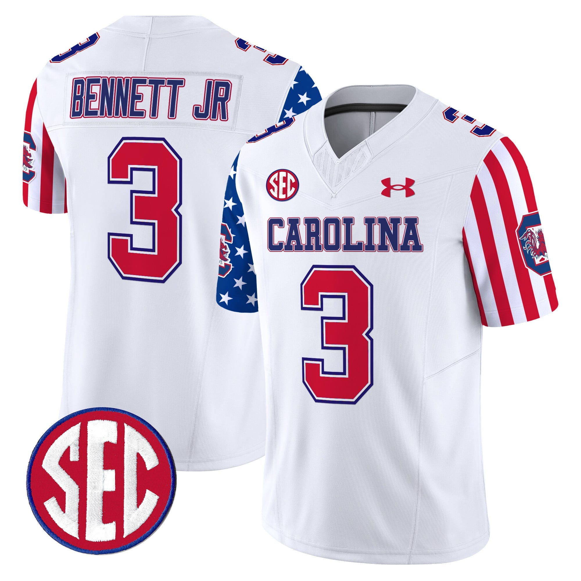 Men's South Carolina Gamecocks American Style Vapor Limited Jersey - All Stitched