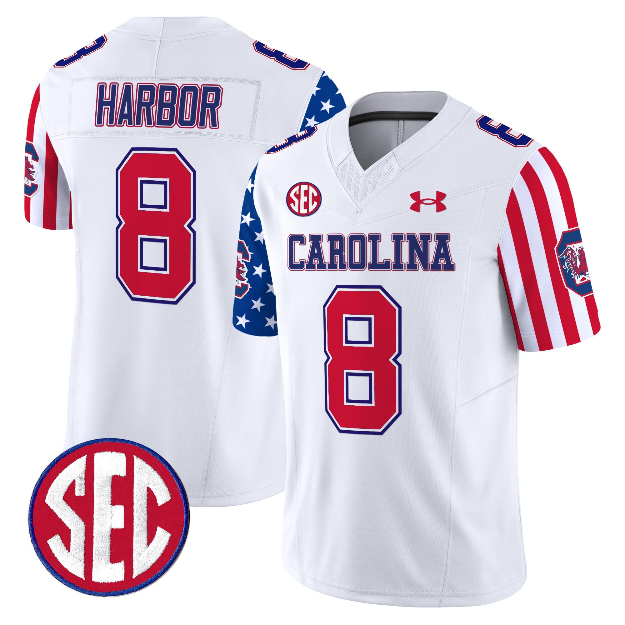 Men's South Carolina Gamecocks American Style Vapor Limited Jersey - All Stitched