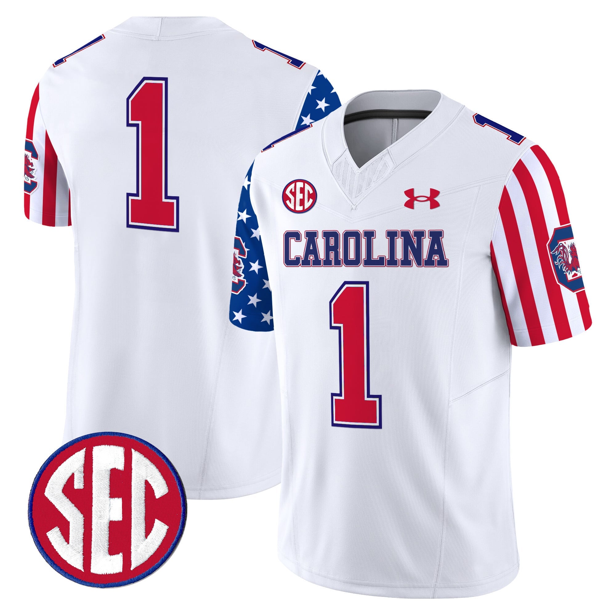 Men's South Carolina Gamecocks American Style Vapor Limited Jersey - All Stitched
