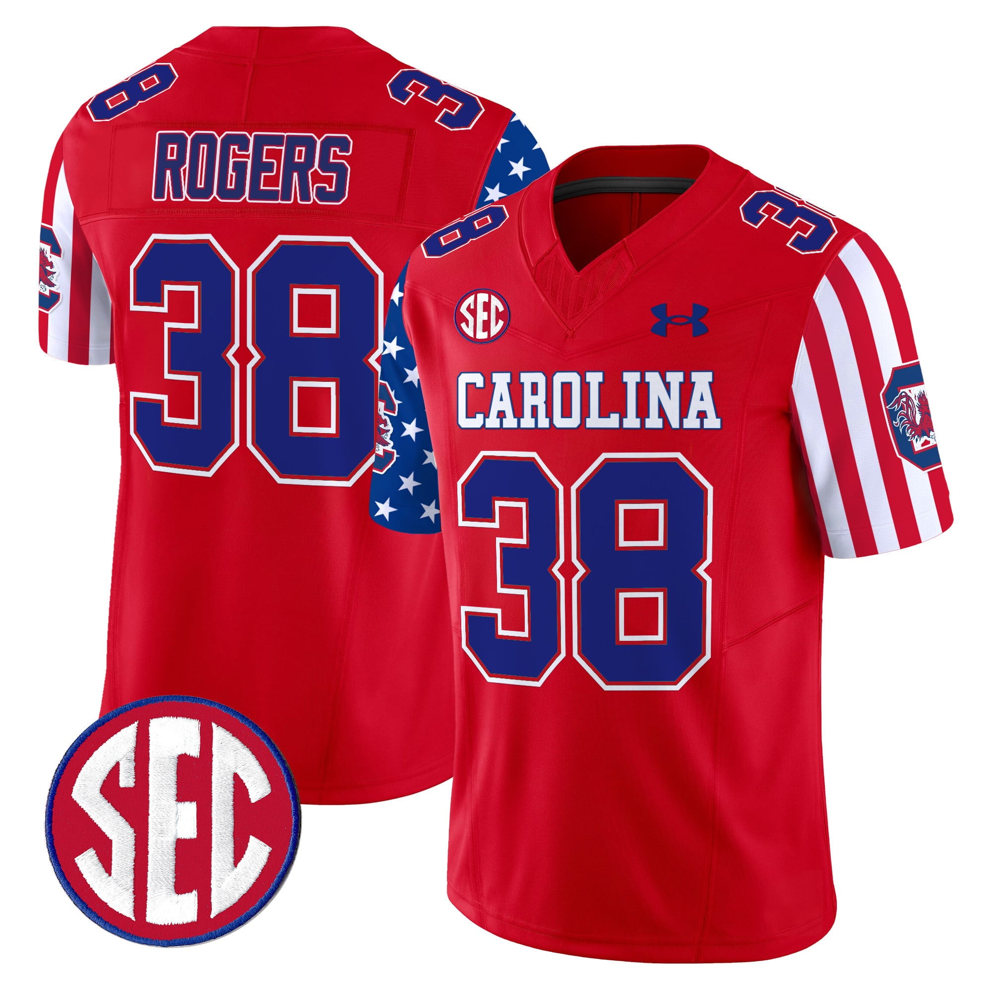 Men's South Carolina Gamecocks American Style Vapor Limited Jersey - All Stitched