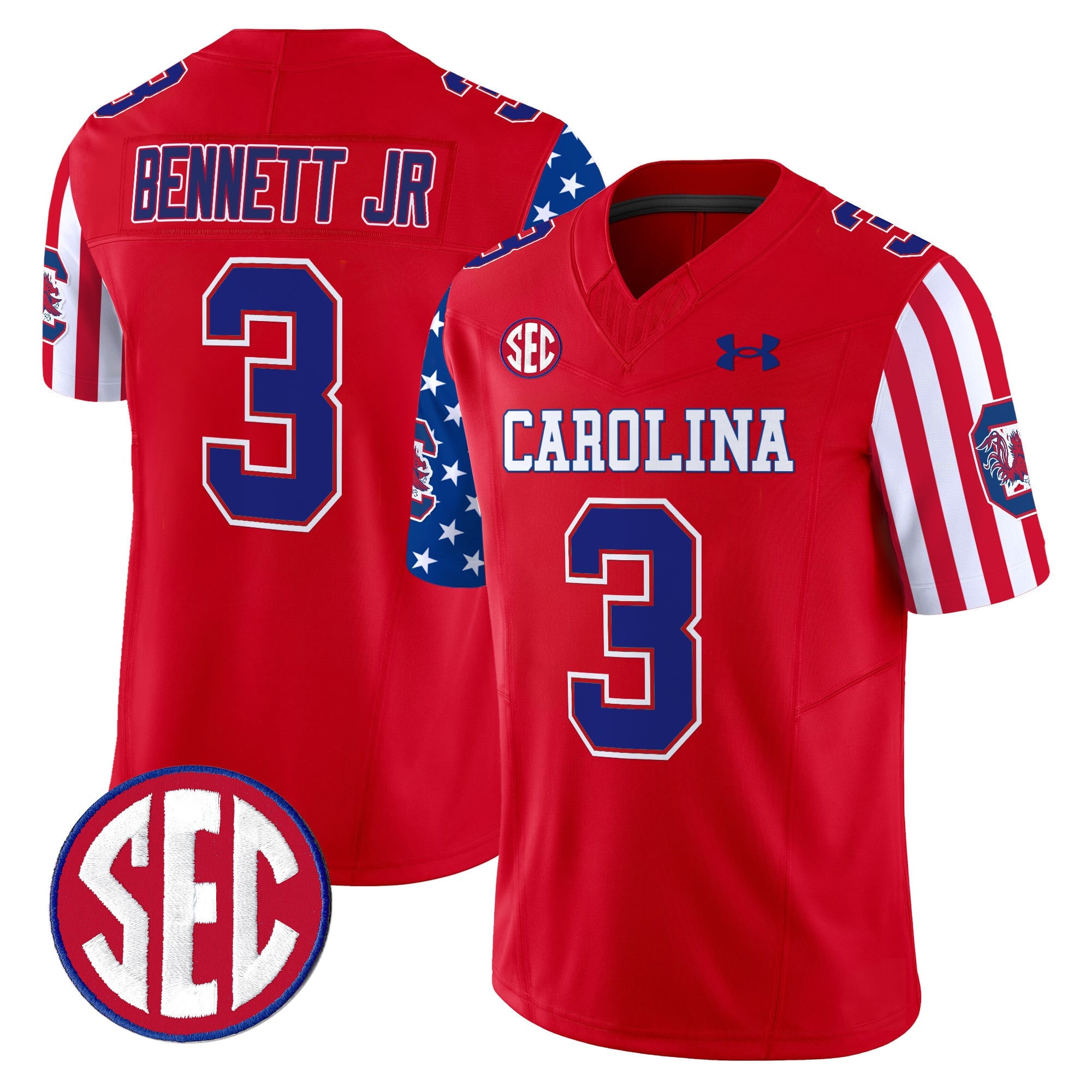 Men's South Carolina Gamecocks American Style Vapor Limited Jersey - All Stitched